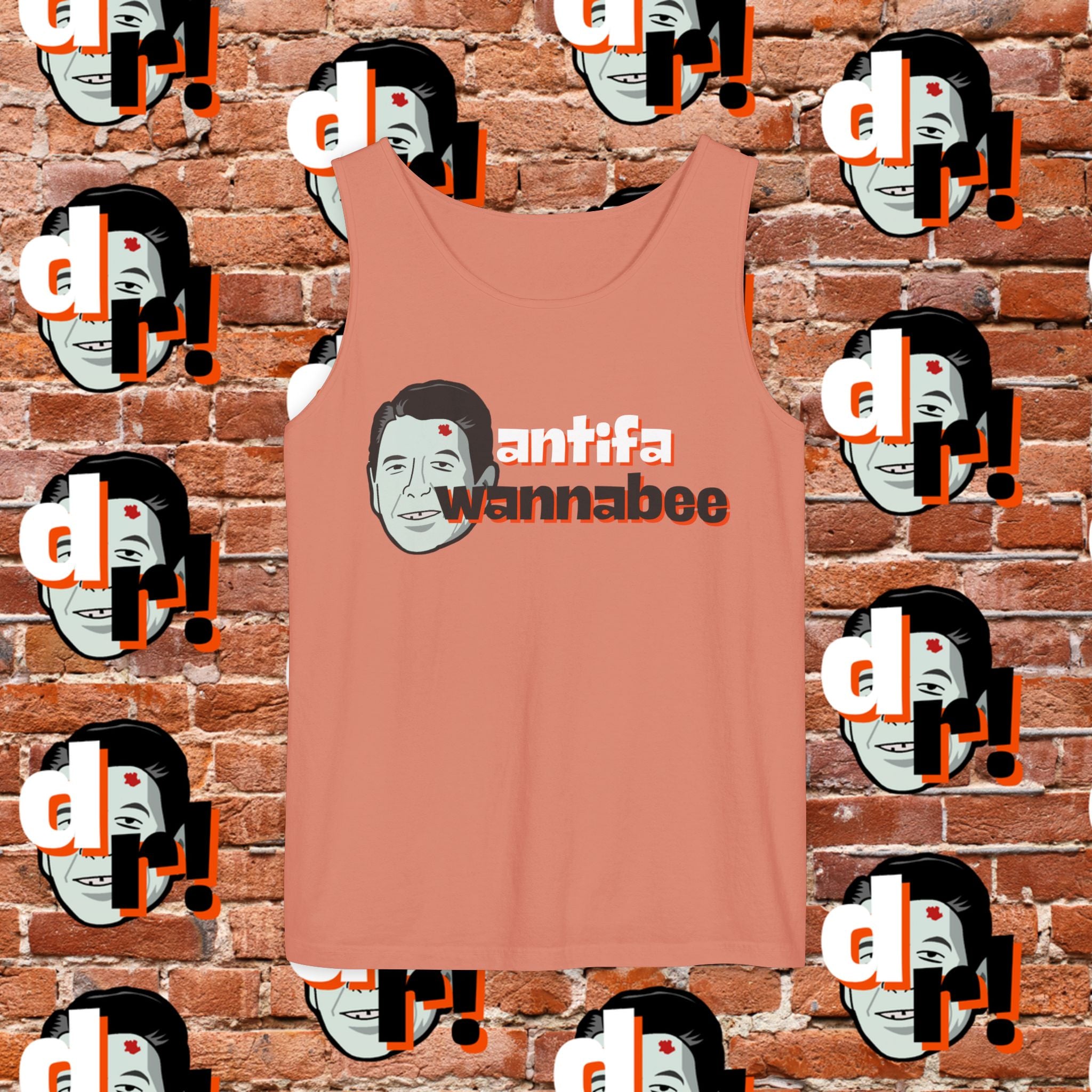 Antifa Wannabee Graphic Tank Top