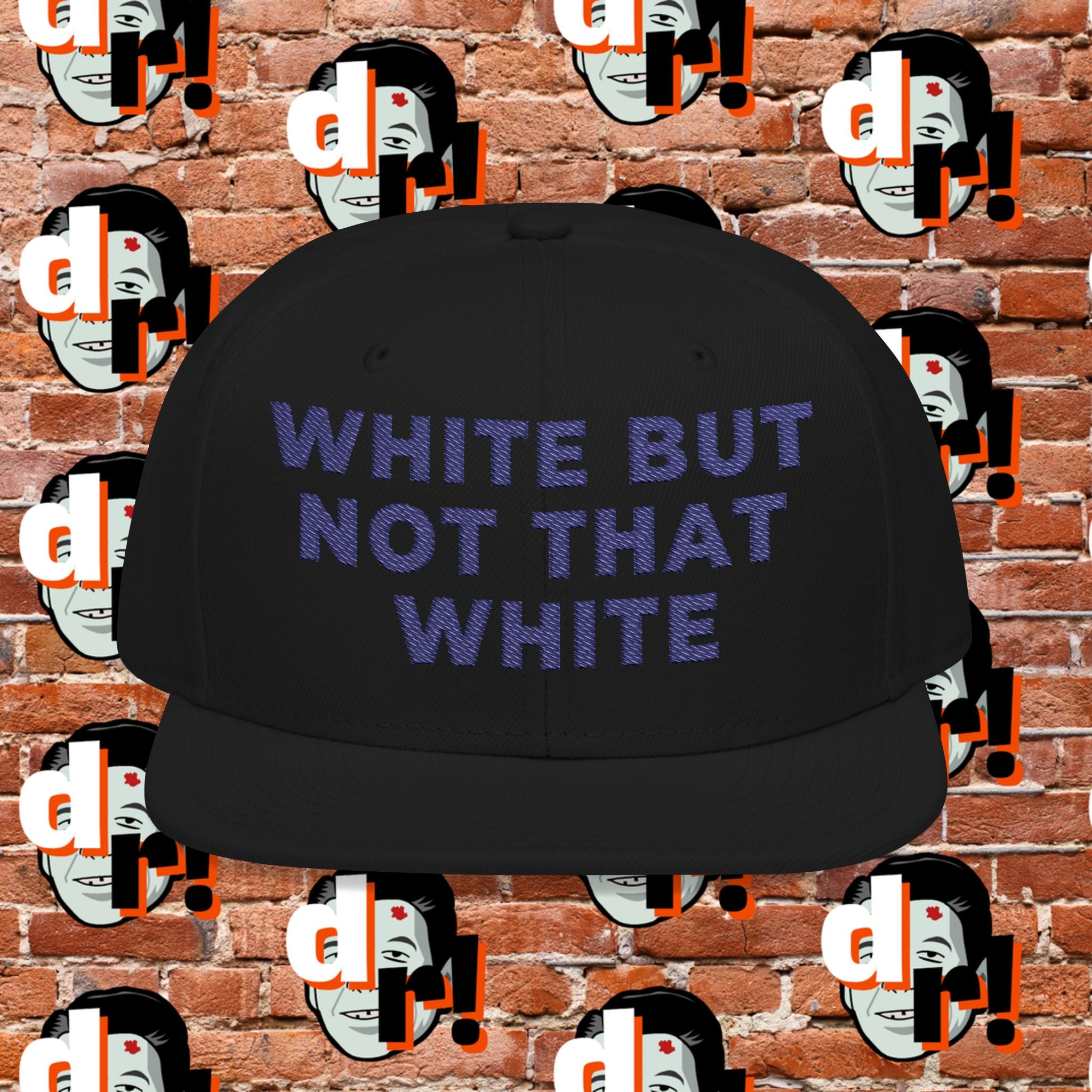 White But Not That White (Blue Letter) Snapback