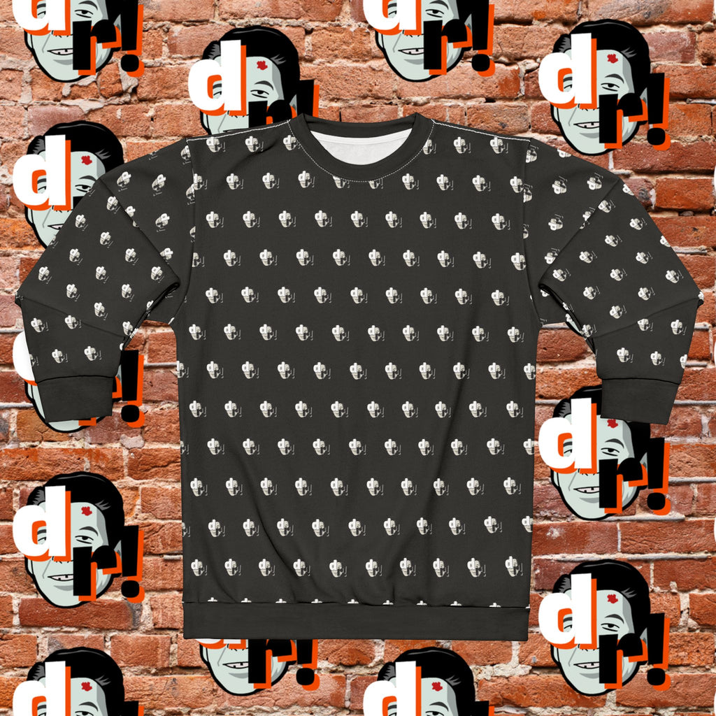 Dead Reagan Monogram Logo Print Crewneck Sweatshirt