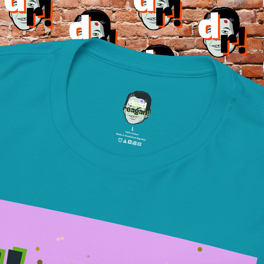 Savage Dead Reagan Graphic Tee Lavender and Lime