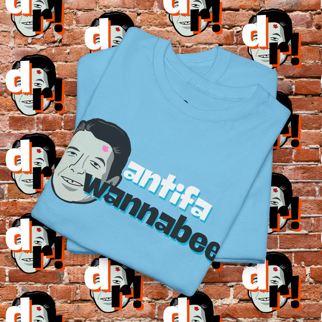 Antifa Wannabee (Teal) Unisex Heavy Cotton Tee