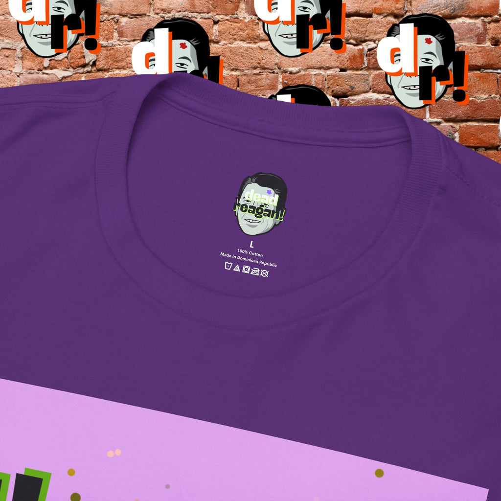 Savage Dead Reagan Graphic Tee Lavender and Lime