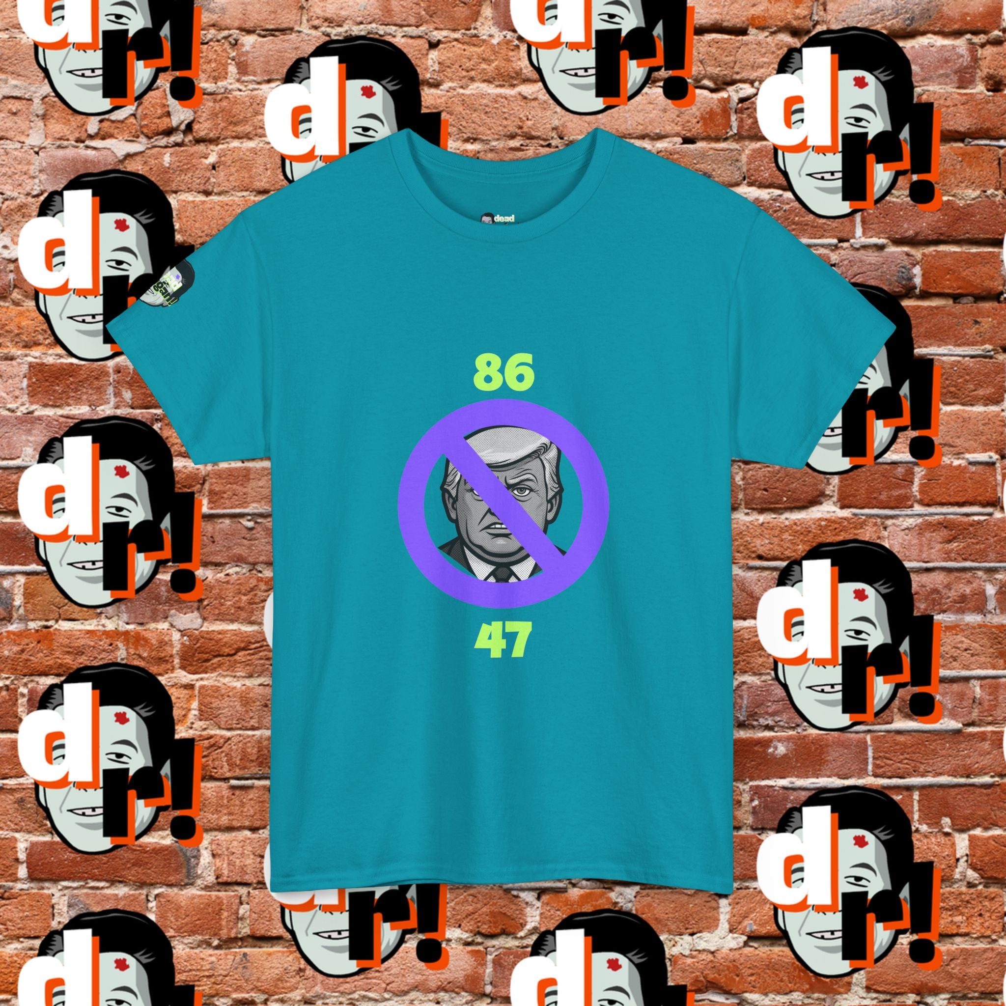 86/47 Lime & Purple  Variant Unisex Heavy Cotton Tee