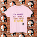 I’m White But… (Purple/Yellow Gradient Letter) Unisex Heavy Cotton Tee