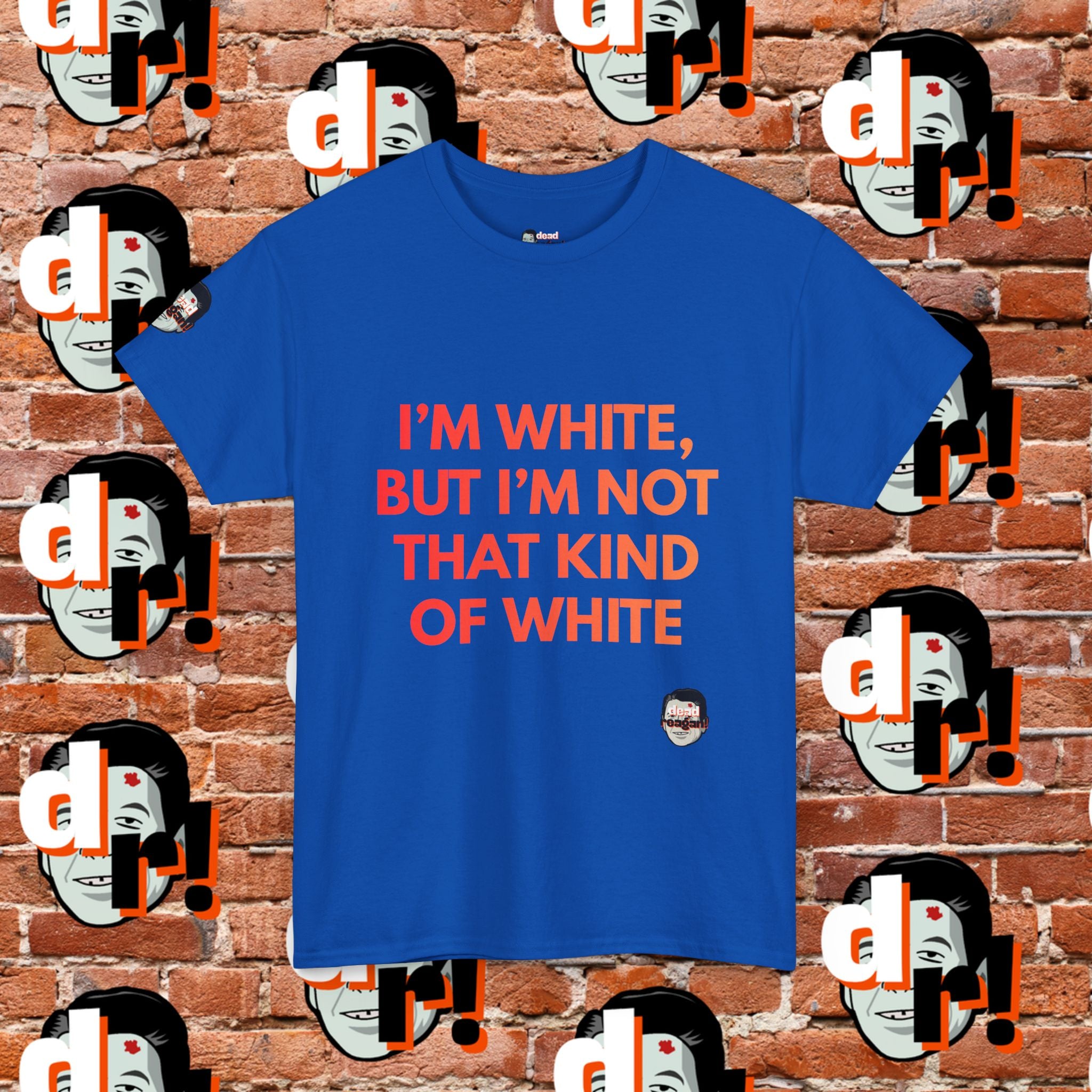 I’m White But… (Orange Gradient Letter) Unisex Heavy Cotton Tee