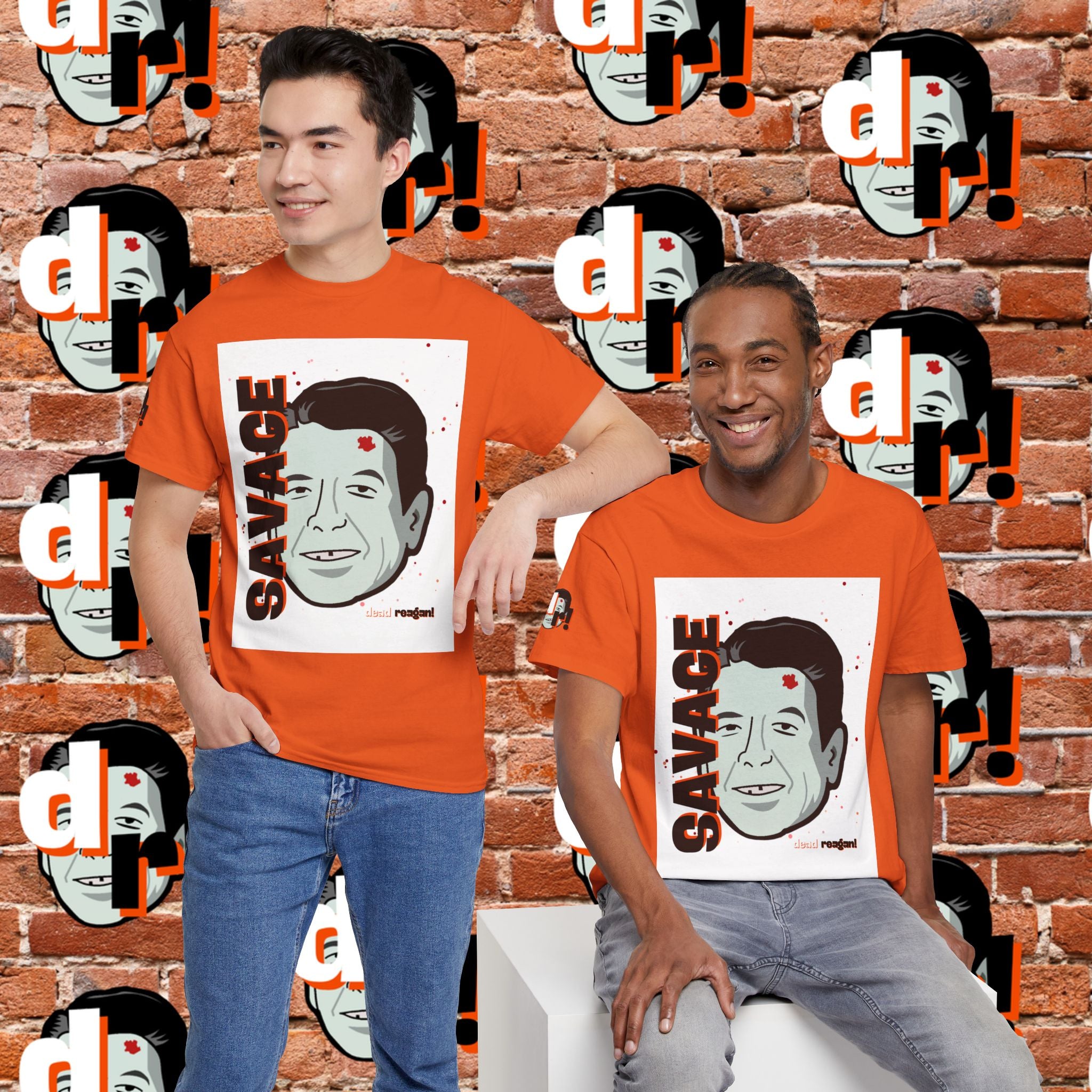 Savage Dead Reagan Graphic Tee White