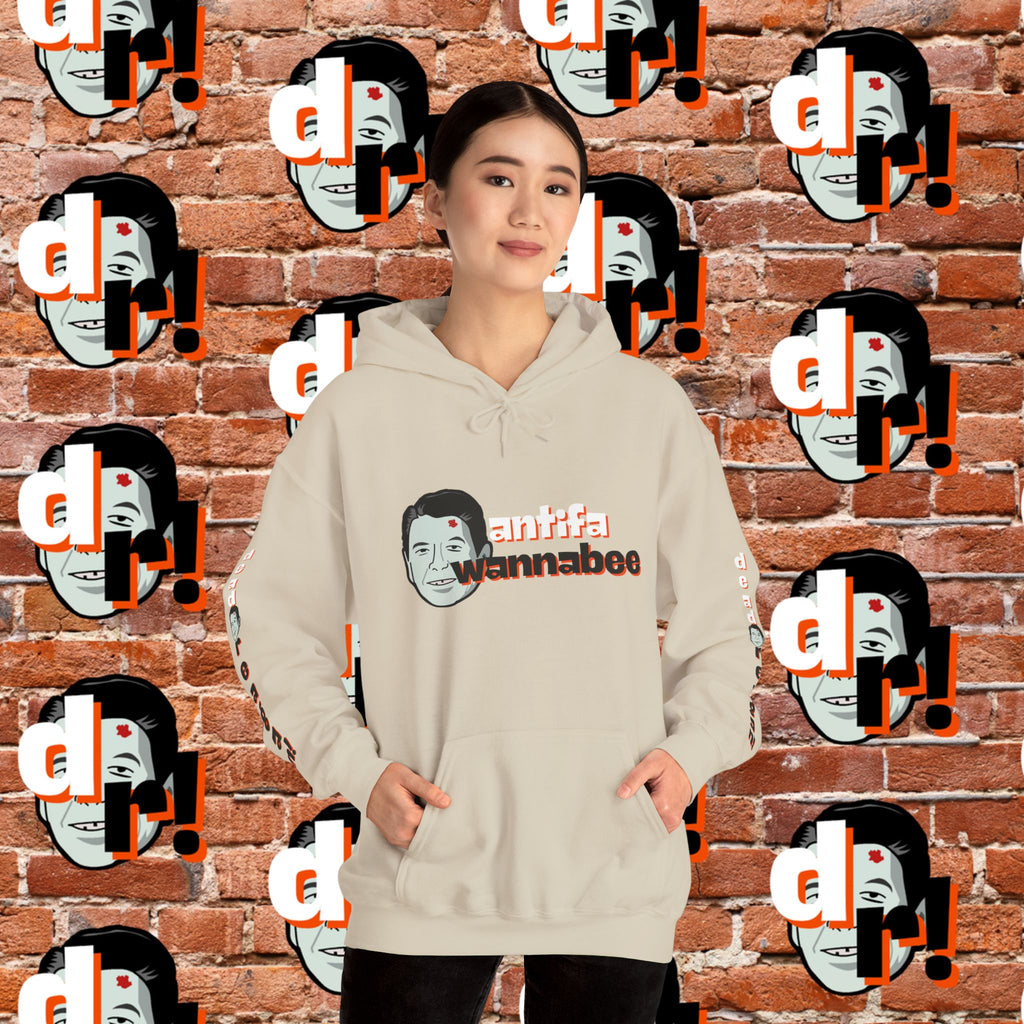 Antifa Wannabee Hoodie Graphic Pullover