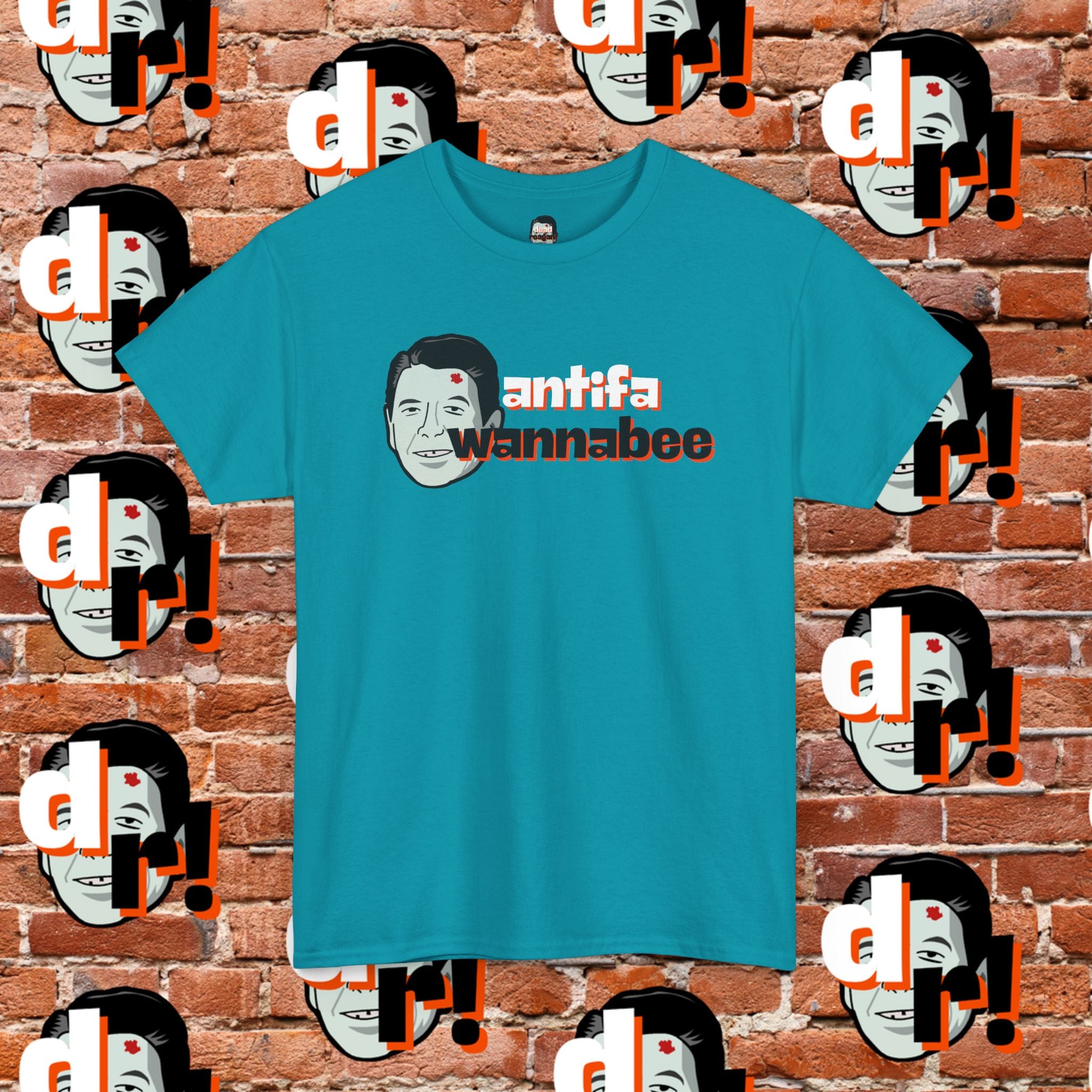 Antifa Wannabee (Orange) Unisex Heavy Cotton Tee