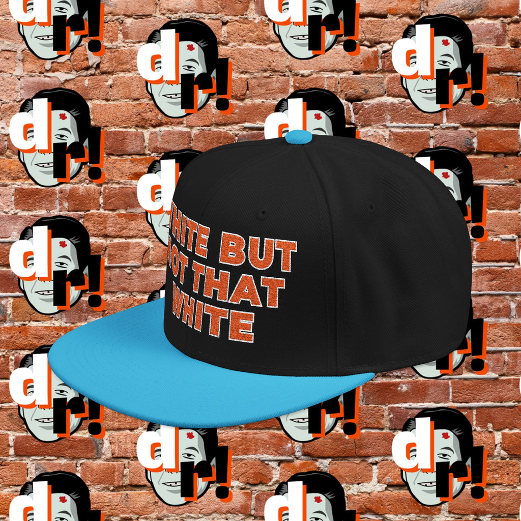 White But Not That White (Orange Letter w/o) Snapback