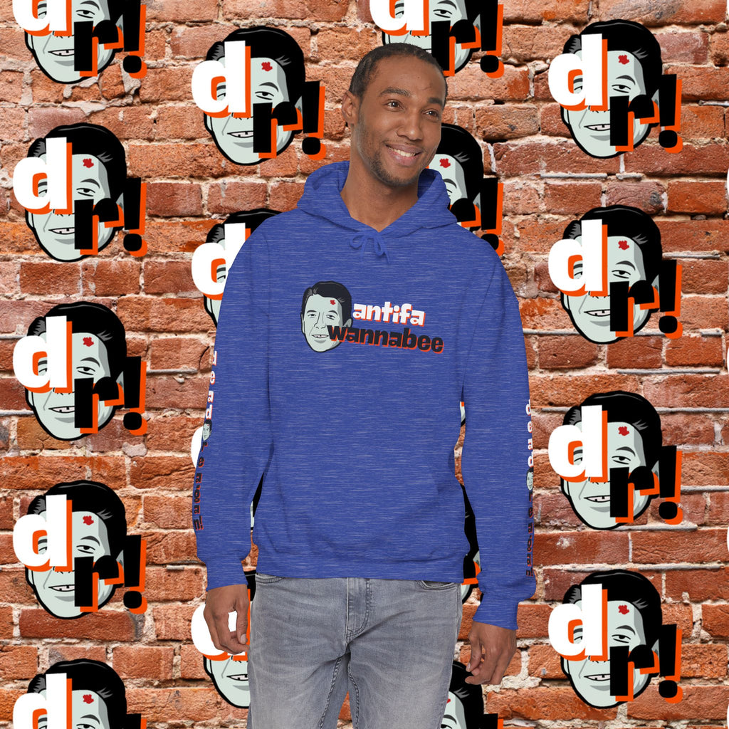 Antifa Wannabee Hoodie Graphic Pullover