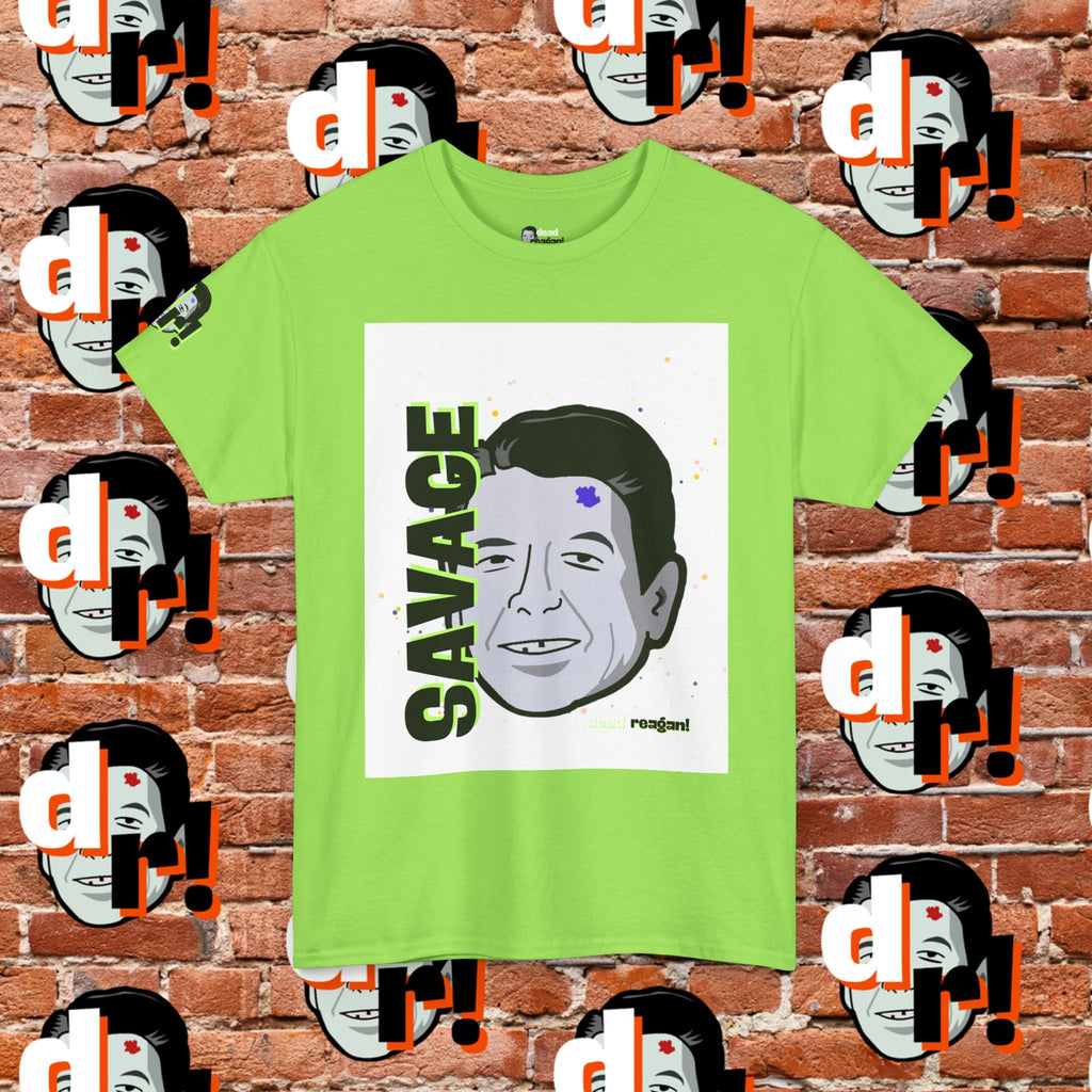 Savage Dead Reagan Graphic Tee Lime