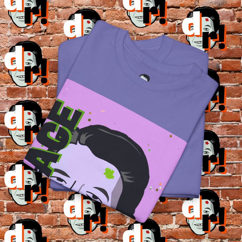 Savage Dead Reagan Graphic Tee Lavender and Lime