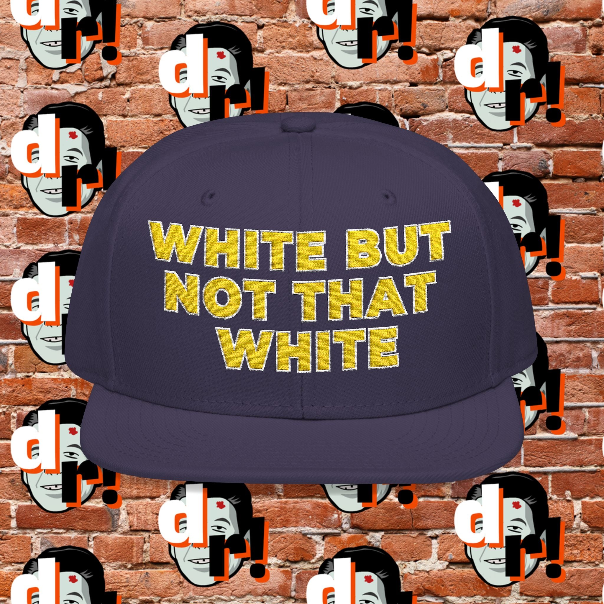 White But Not White (Yellow Letter w/o) Snapback