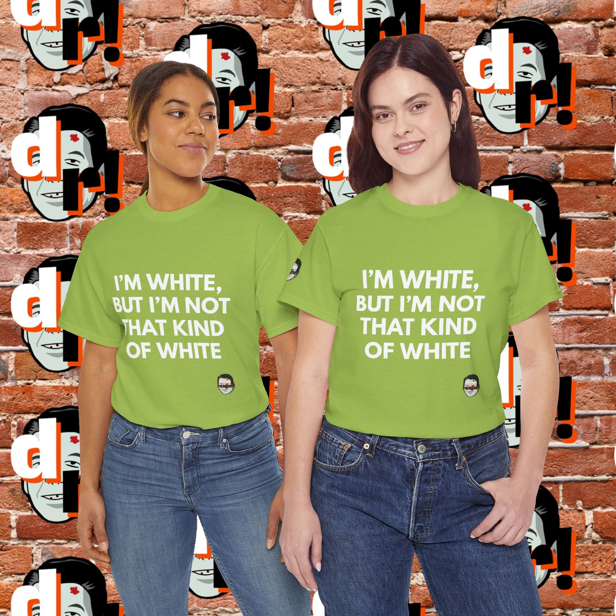 I’m White but… (White Letter) Unisex Heavy Cotton Tee