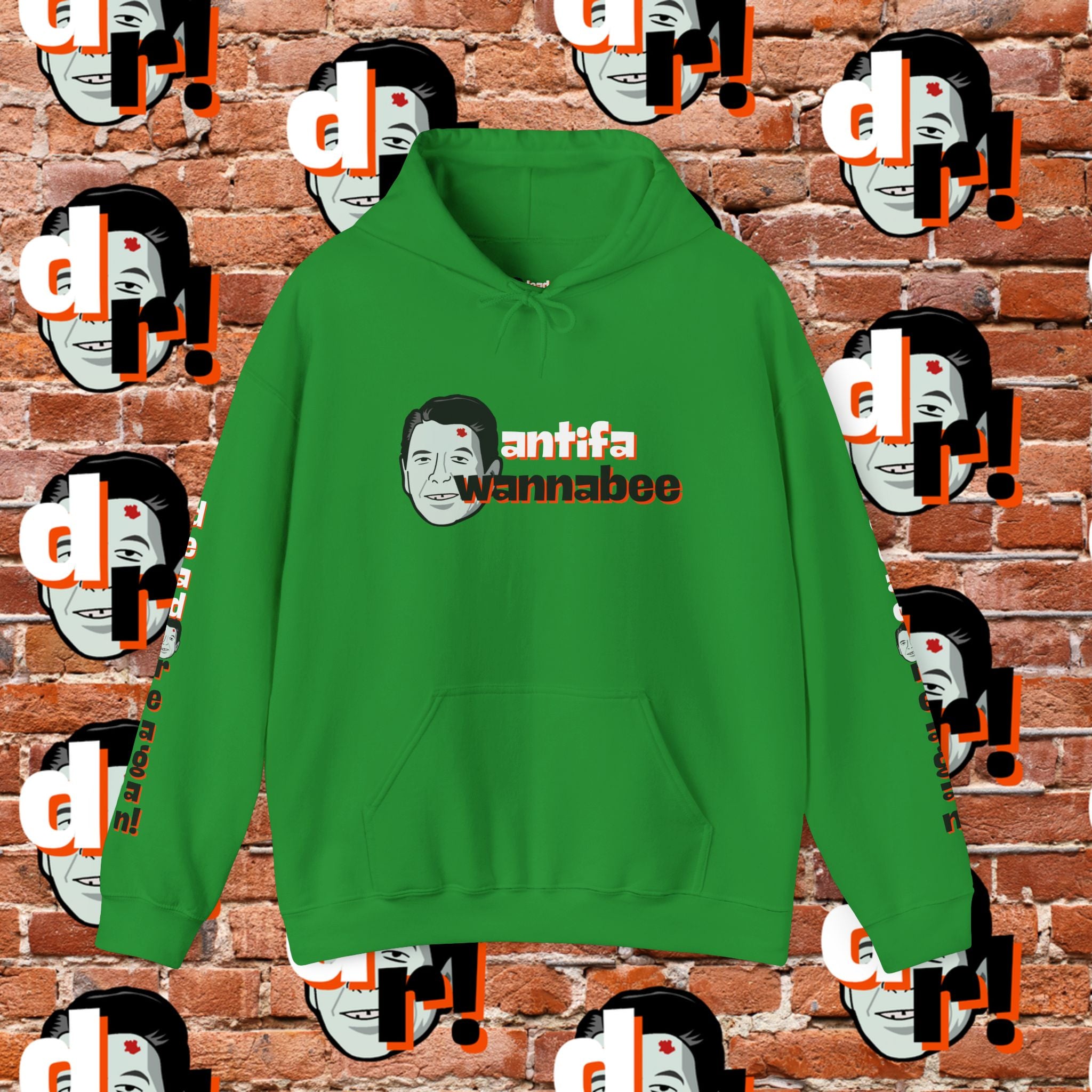Antifa Wannabee Hoodie Graphic Pullover