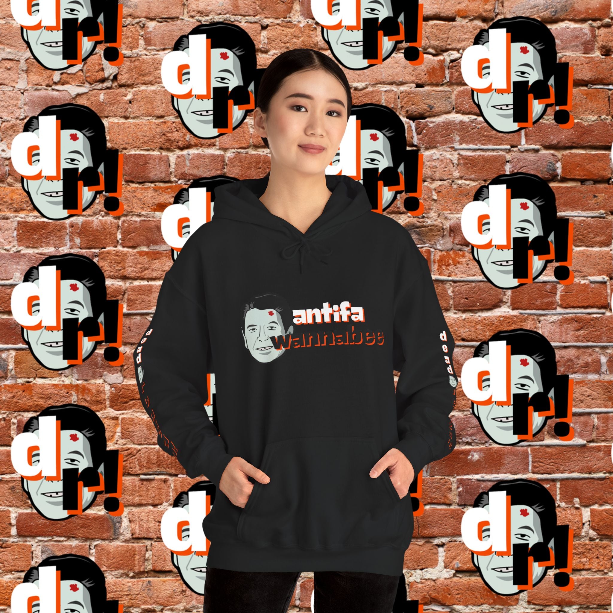 Antifa Wannabee Hoodie Graphic Pullover