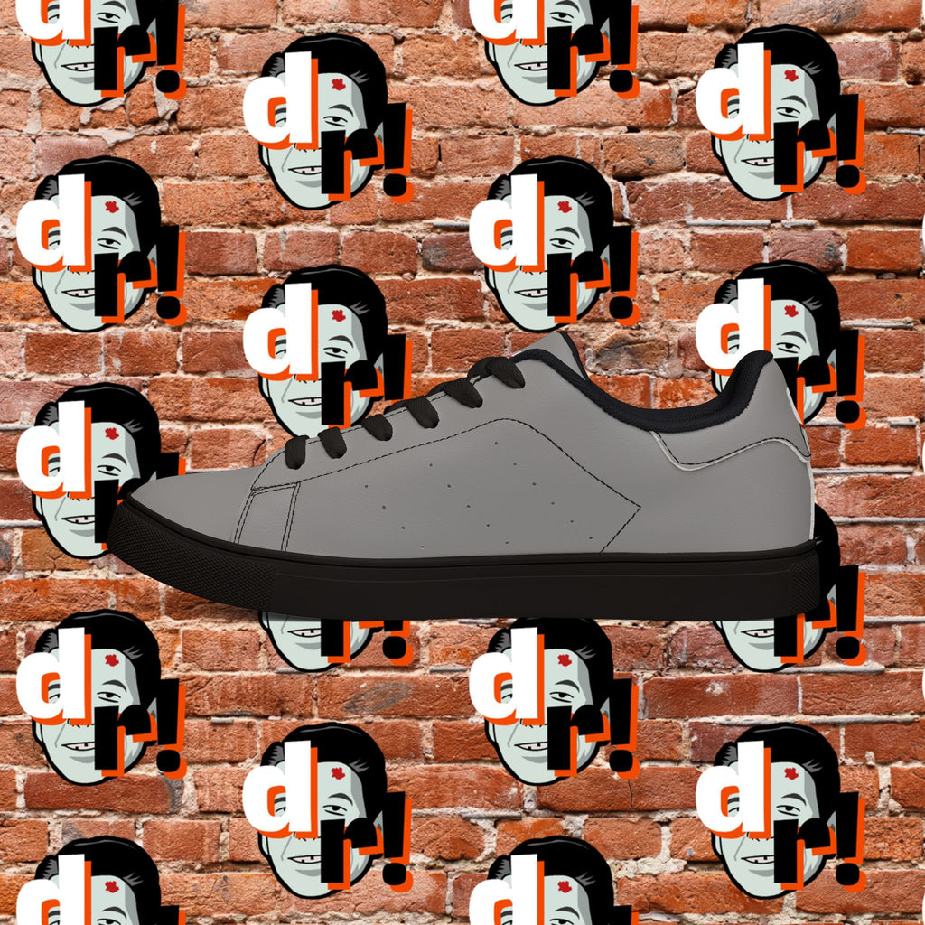 Dead Reagan (Red/Gray) Men's Low-Top Pleather Sneakers