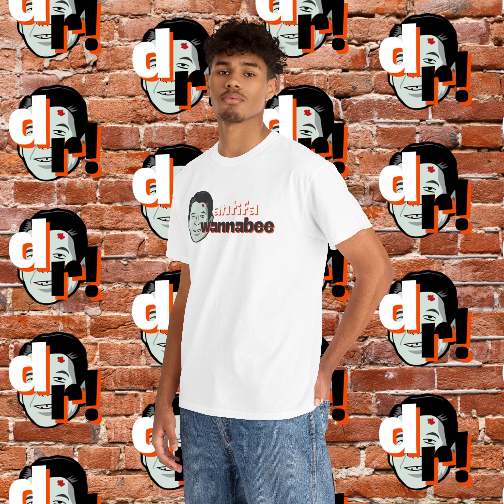 Antifa Wannabee (Orange) Unisex Heavy Cotton Tee