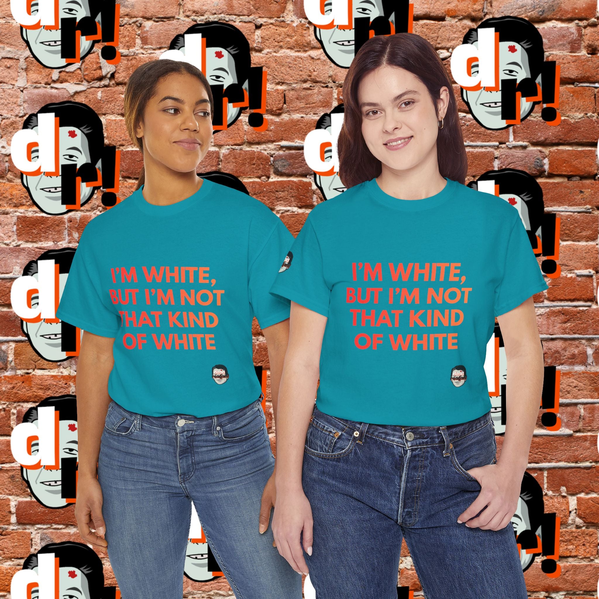I’m White But… (Orange Gradient Letter) Unisex Heavy Cotton Tee