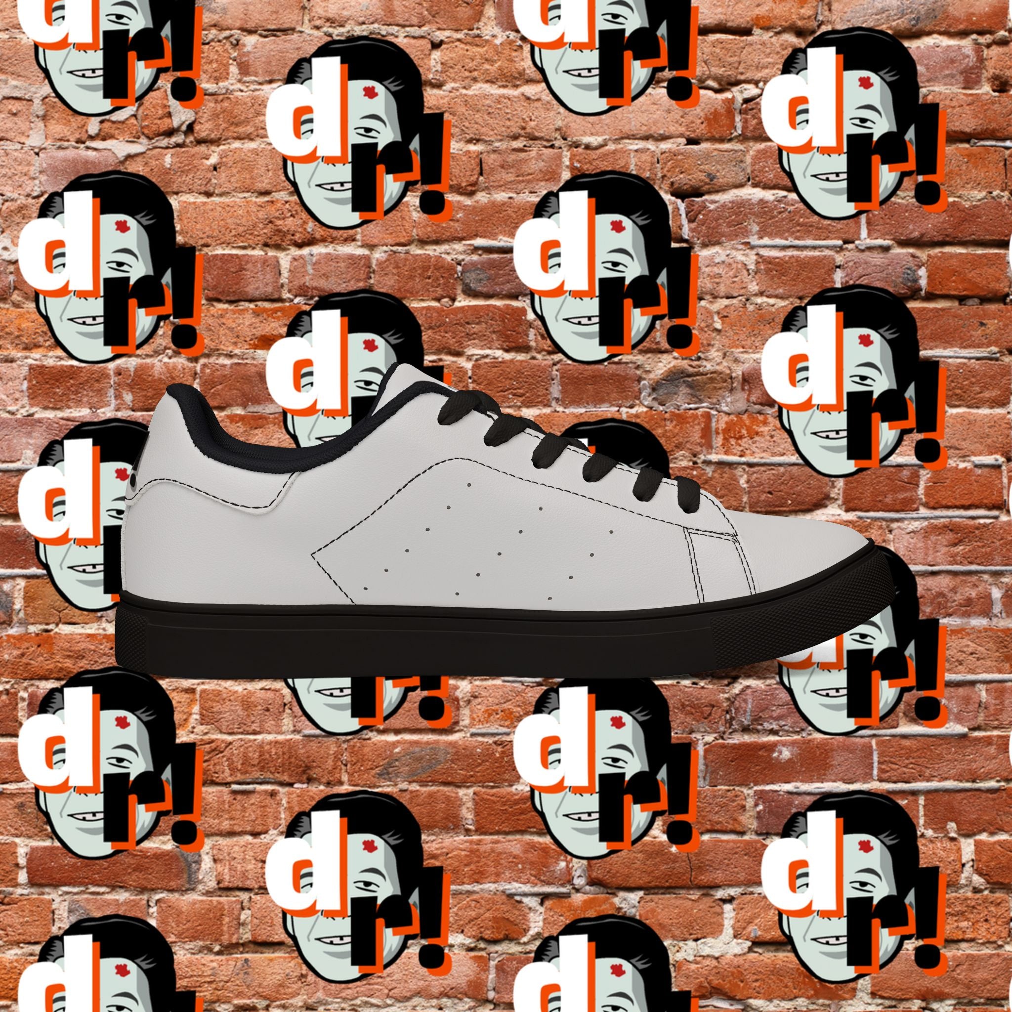 Dead Reagan (Mono Lite) Men's Low-Top Pleather Sneakers