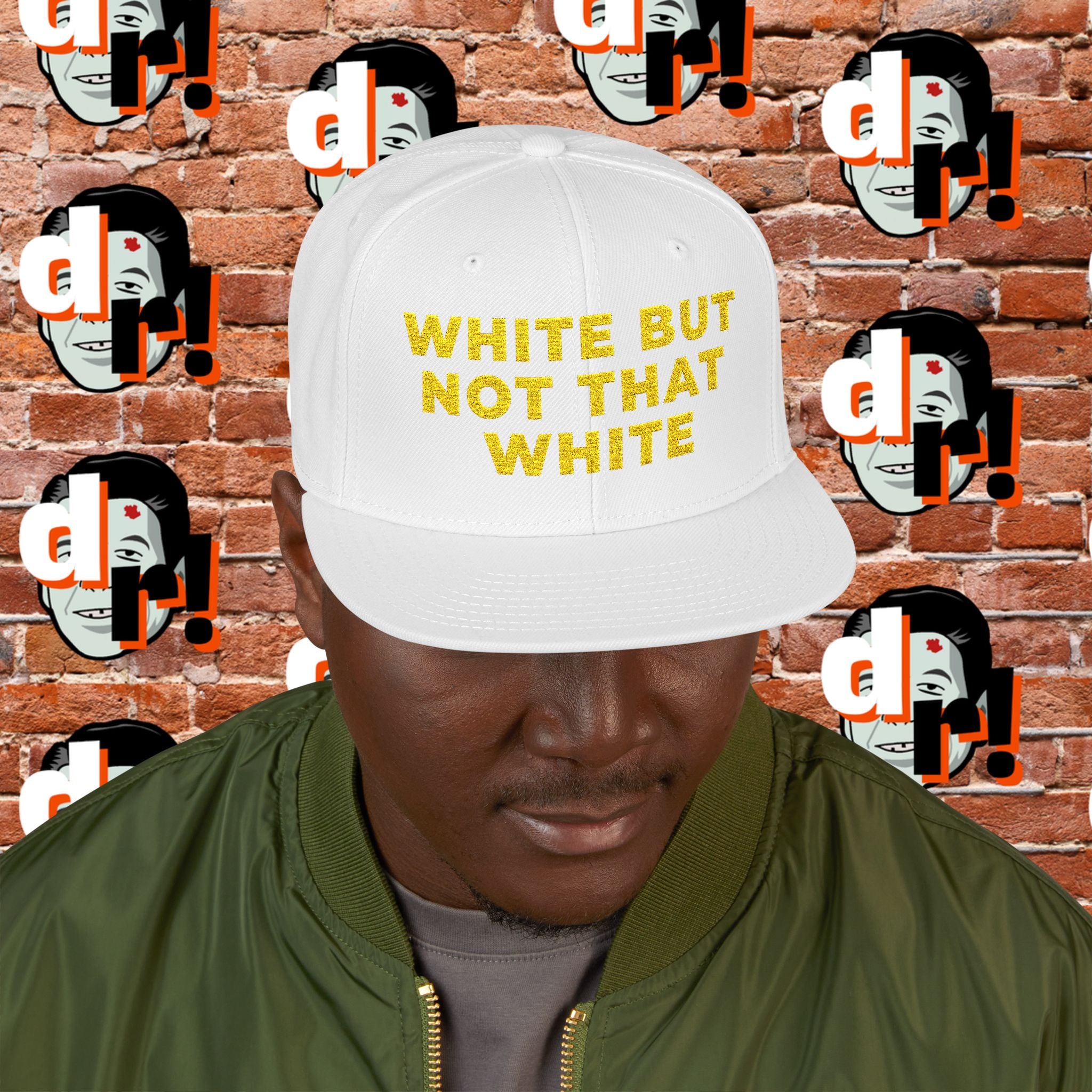 White But Not That White (Yellow Letter) Snapback