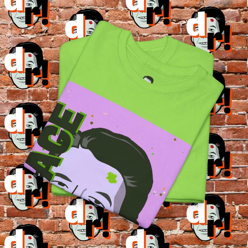 Savage Dead Reagan Graphic Tee Lavender and Lime