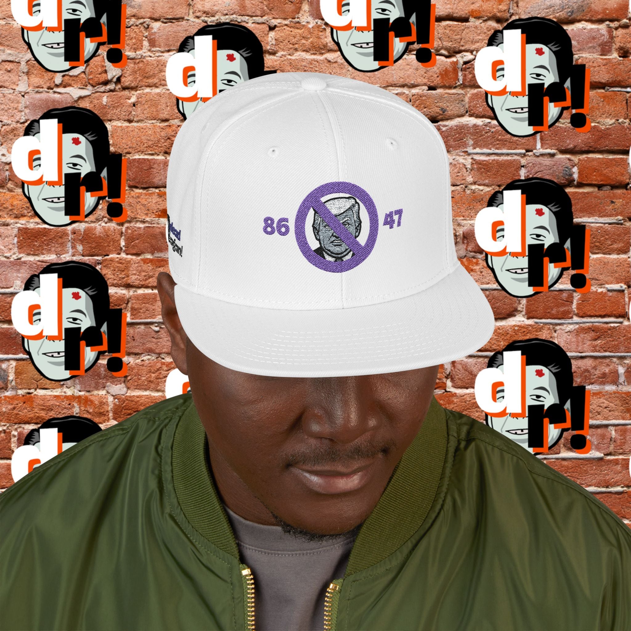 86/47 Purple Embroidered Snapback