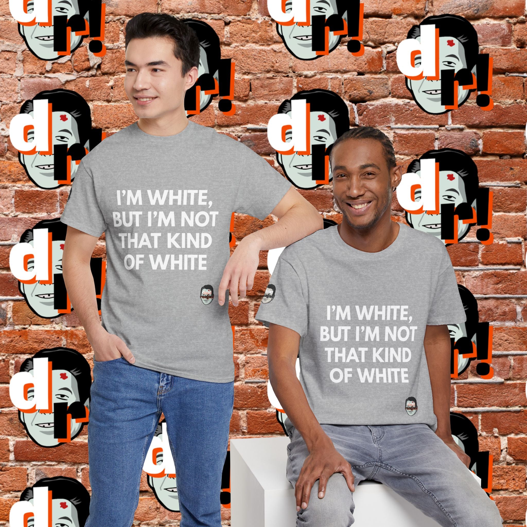 I’m White but… (White Letter) Unisex Heavy Cotton Tee