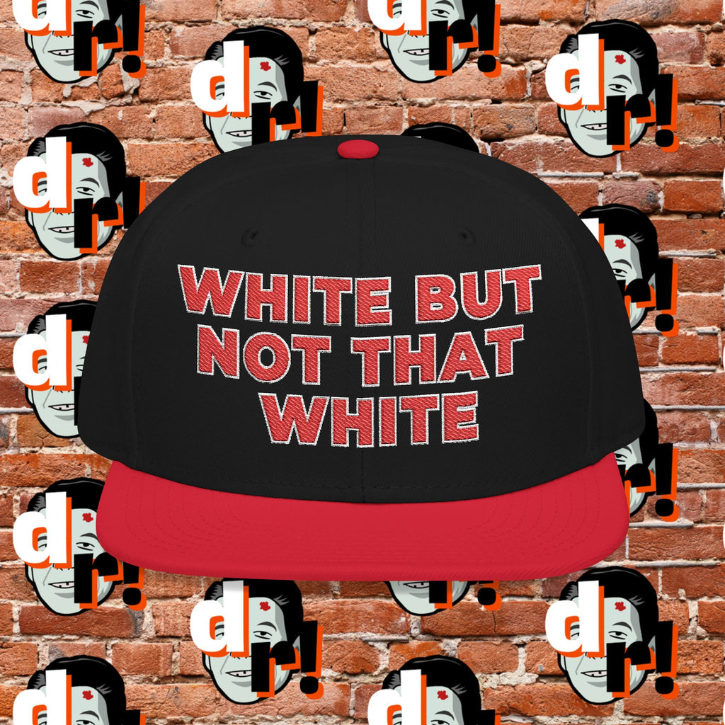 White But Not That White (Red Letter w/o) Snapback