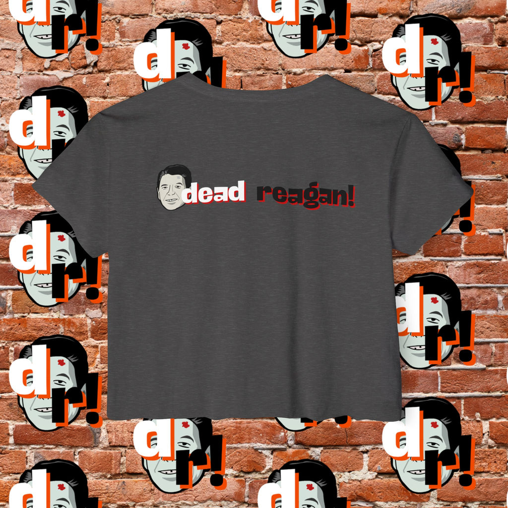 Antifa Wannabee Festival Crop Top (Red Letter)