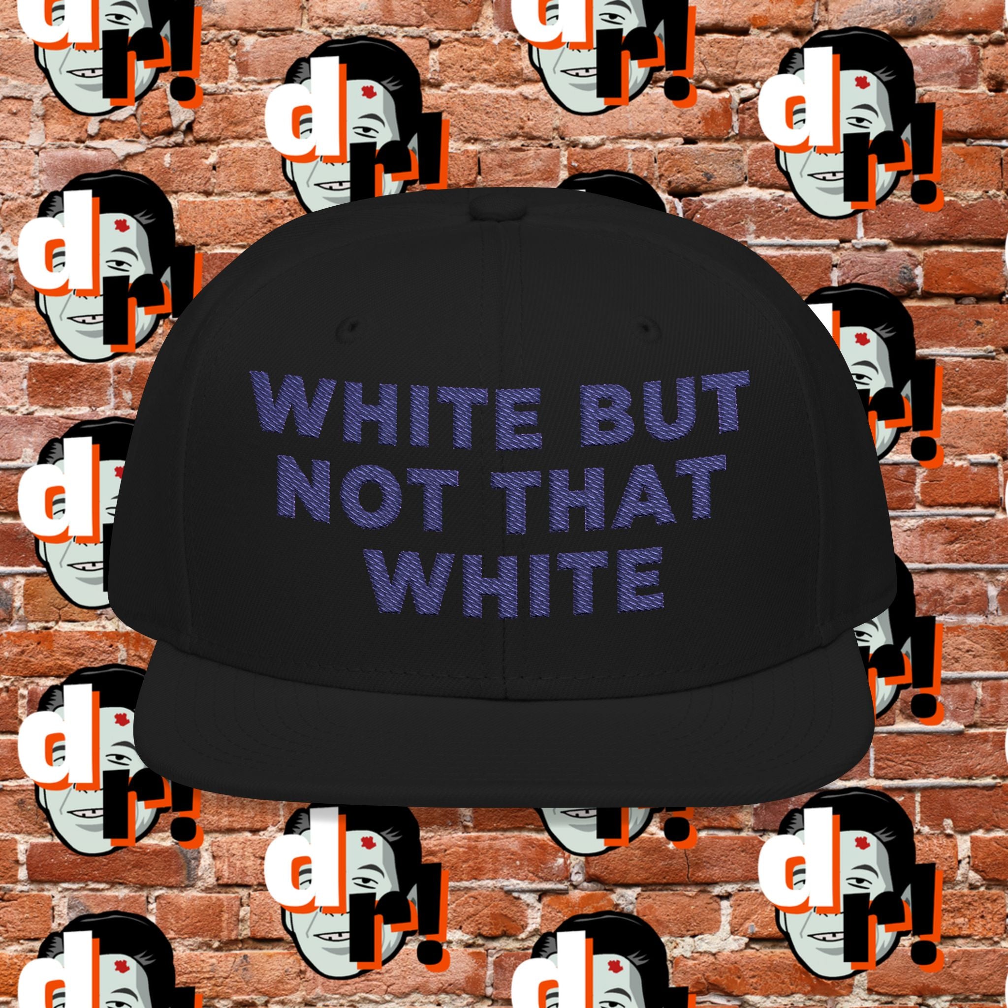 White But Not That White (Purple Letter) Snapback