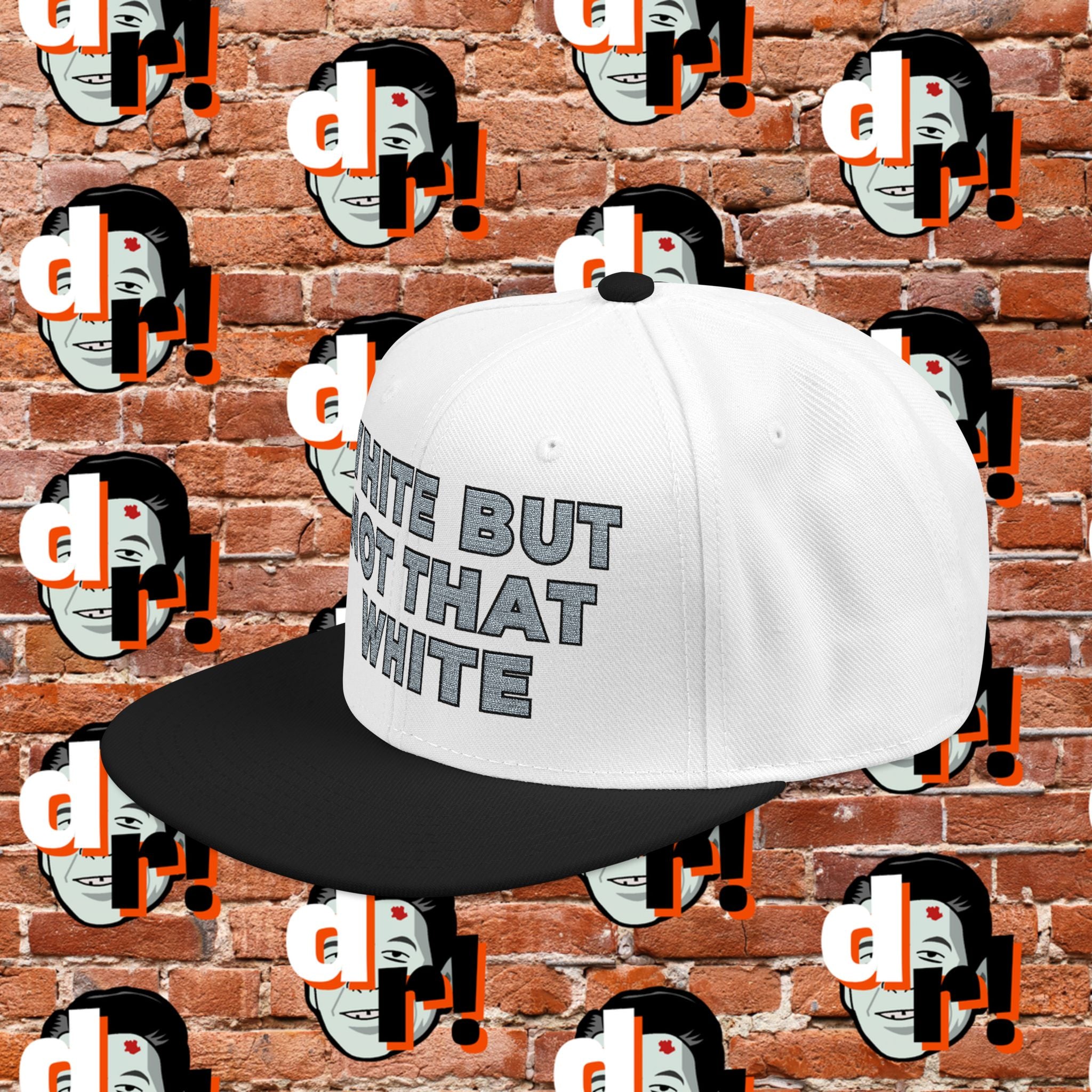 White But Not That White (Grey Letter b/o) Snapback