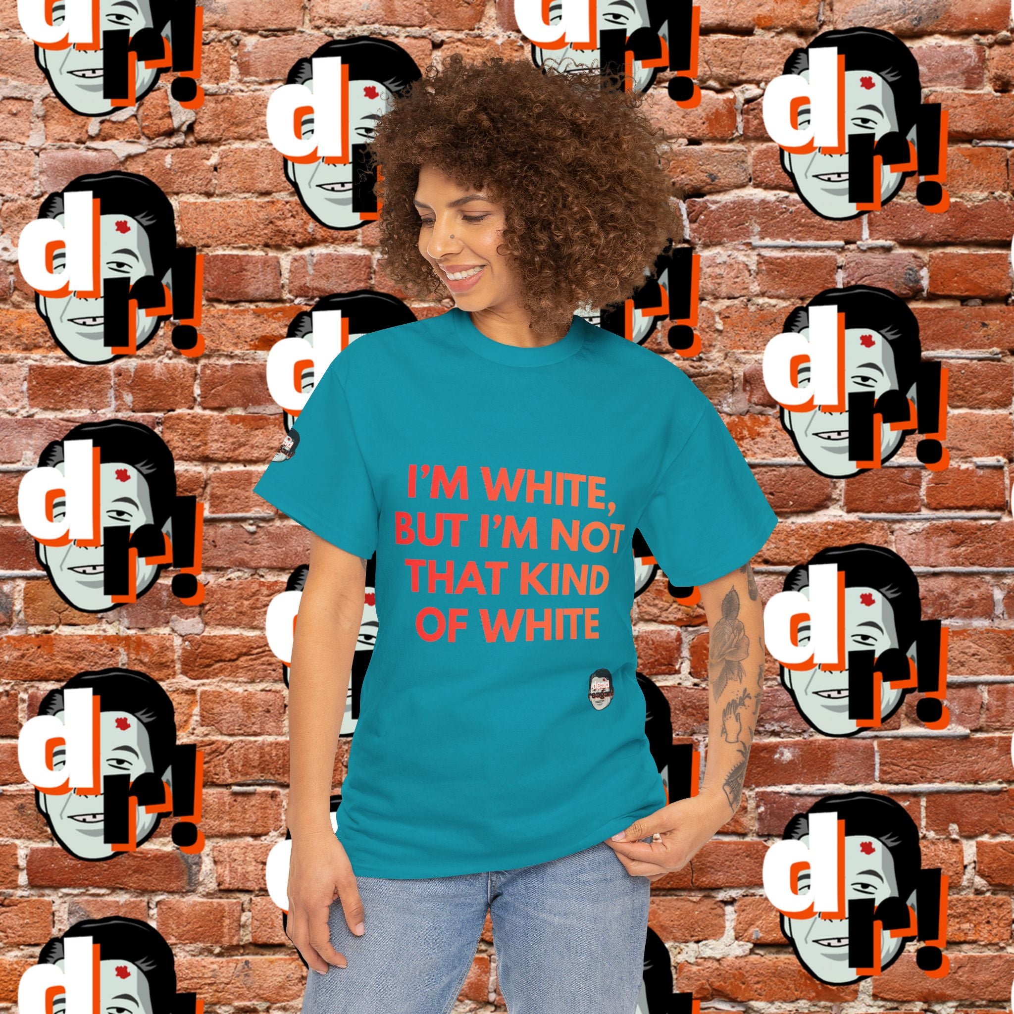 I’m White But… (Orange Gradient Letter) Unisex Heavy Cotton Tee