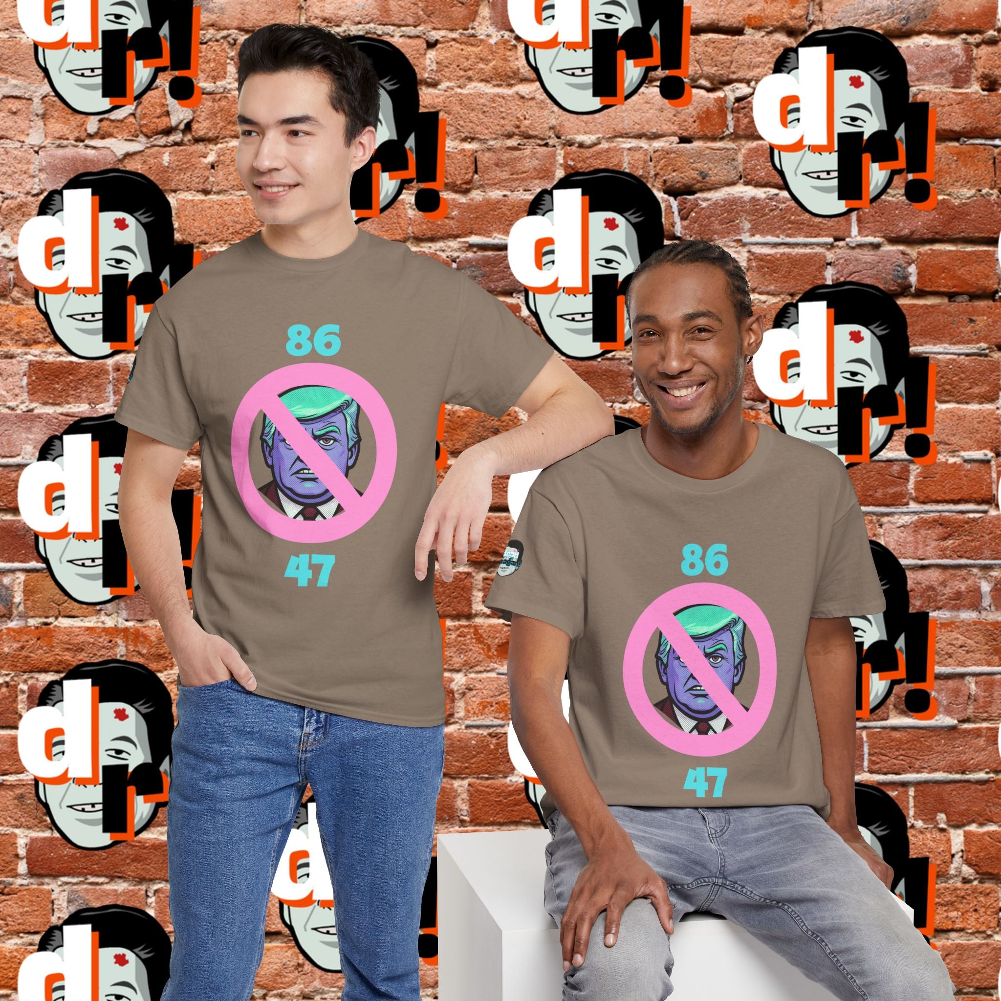 86/47 Teal & Pink Variant Unisex Heavy Cotton Tee