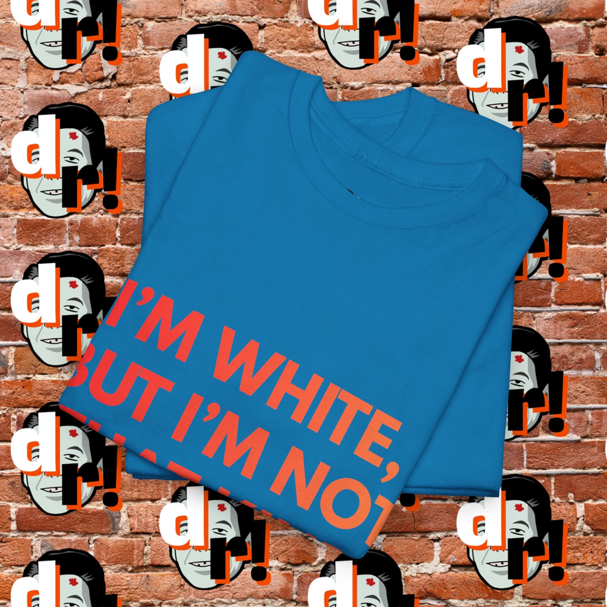 I’m White But… (Orange Gradient Letter) Unisex Heavy Cotton Tee