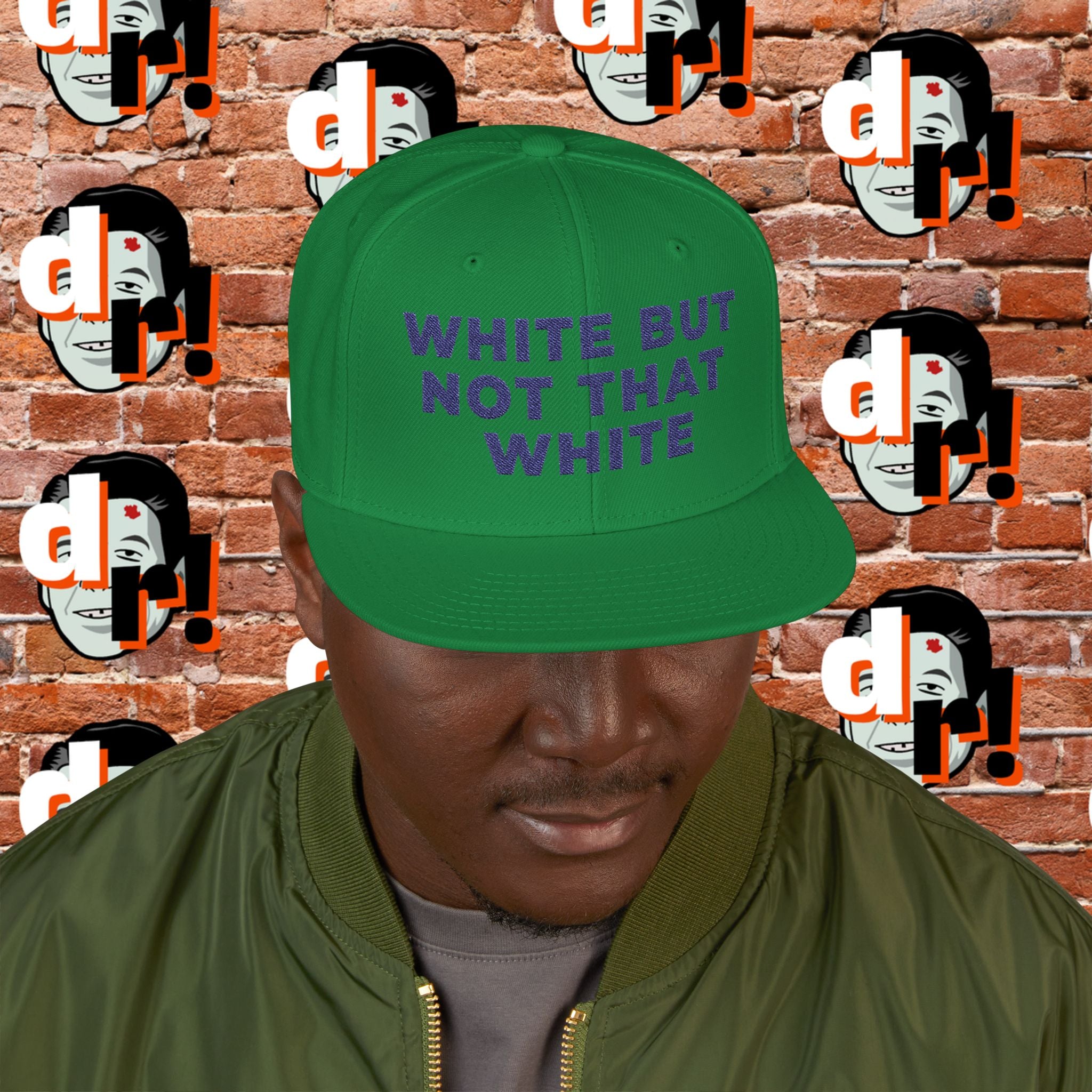 White But Not That White (Purple Letter) Snapback