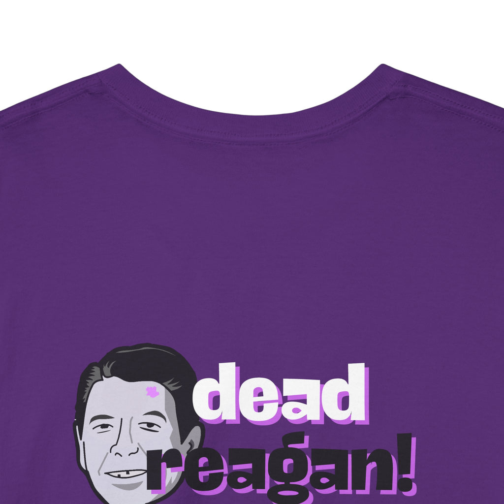 Savage Dead Reagan Graphic Tee Lavender and Lime