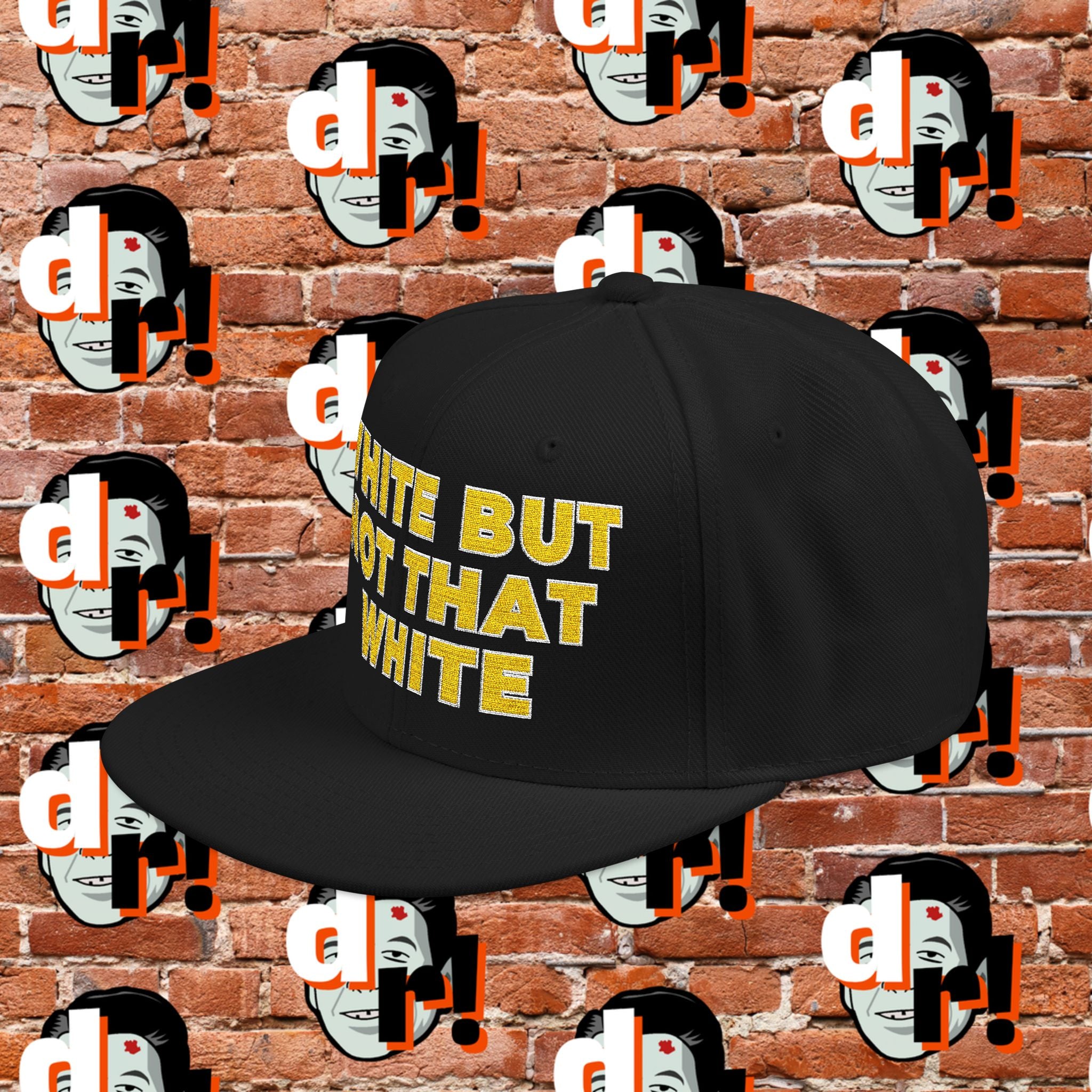 White But Not White (Yellow Letter w/o) Snapback