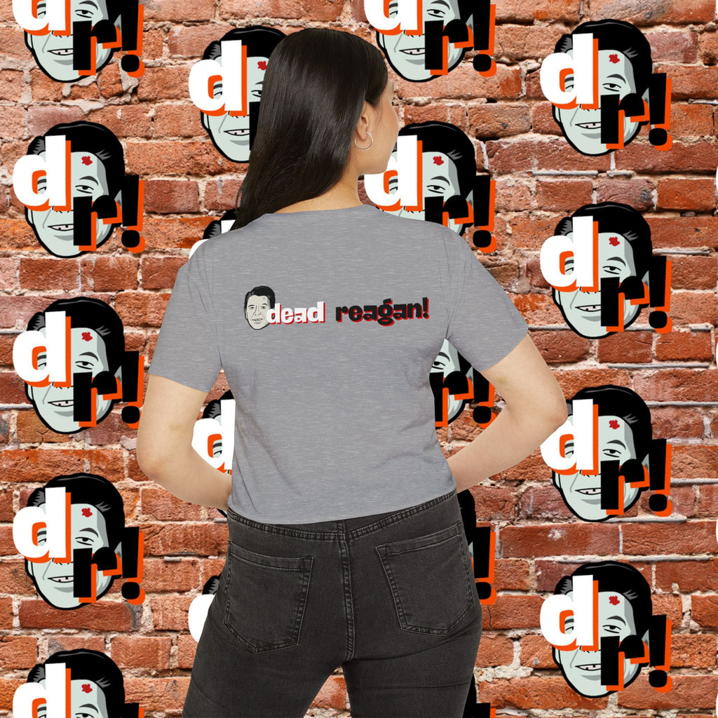 Antifa Wannabee Festival Crop Top (Red Letter)