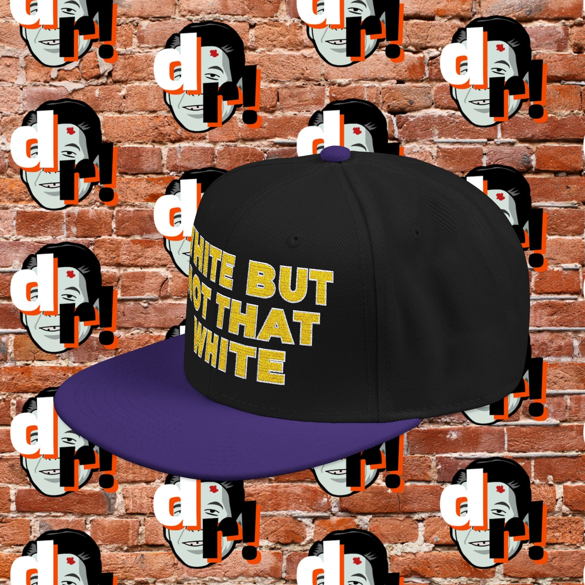 White But Not White (Yellow Letter w/o) Snapback