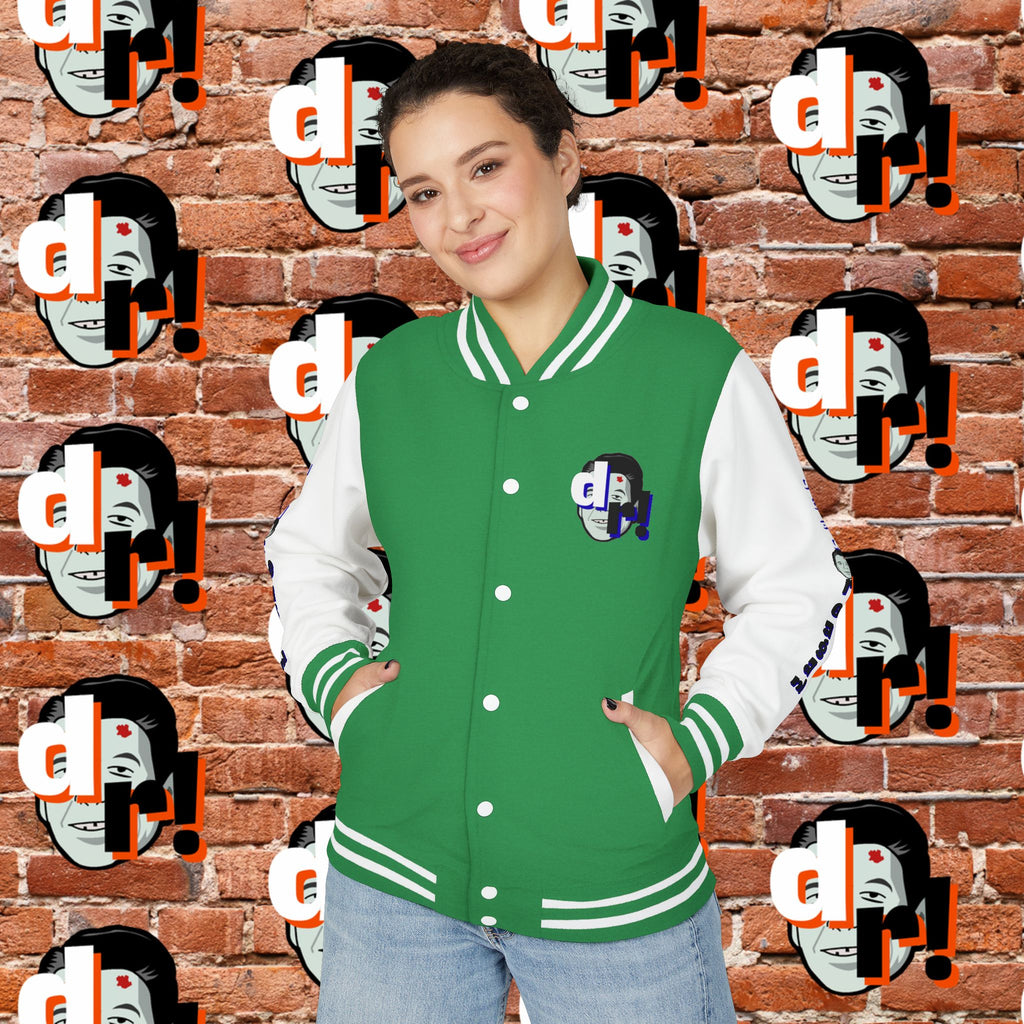 Antifa Wannabee Graphic Varsity Jacket