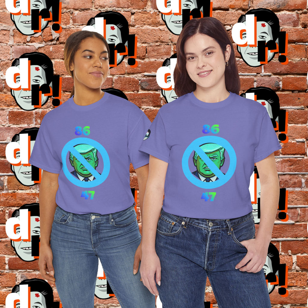 86/47 Lime & Blue Unisex Heavy Cotton Tee