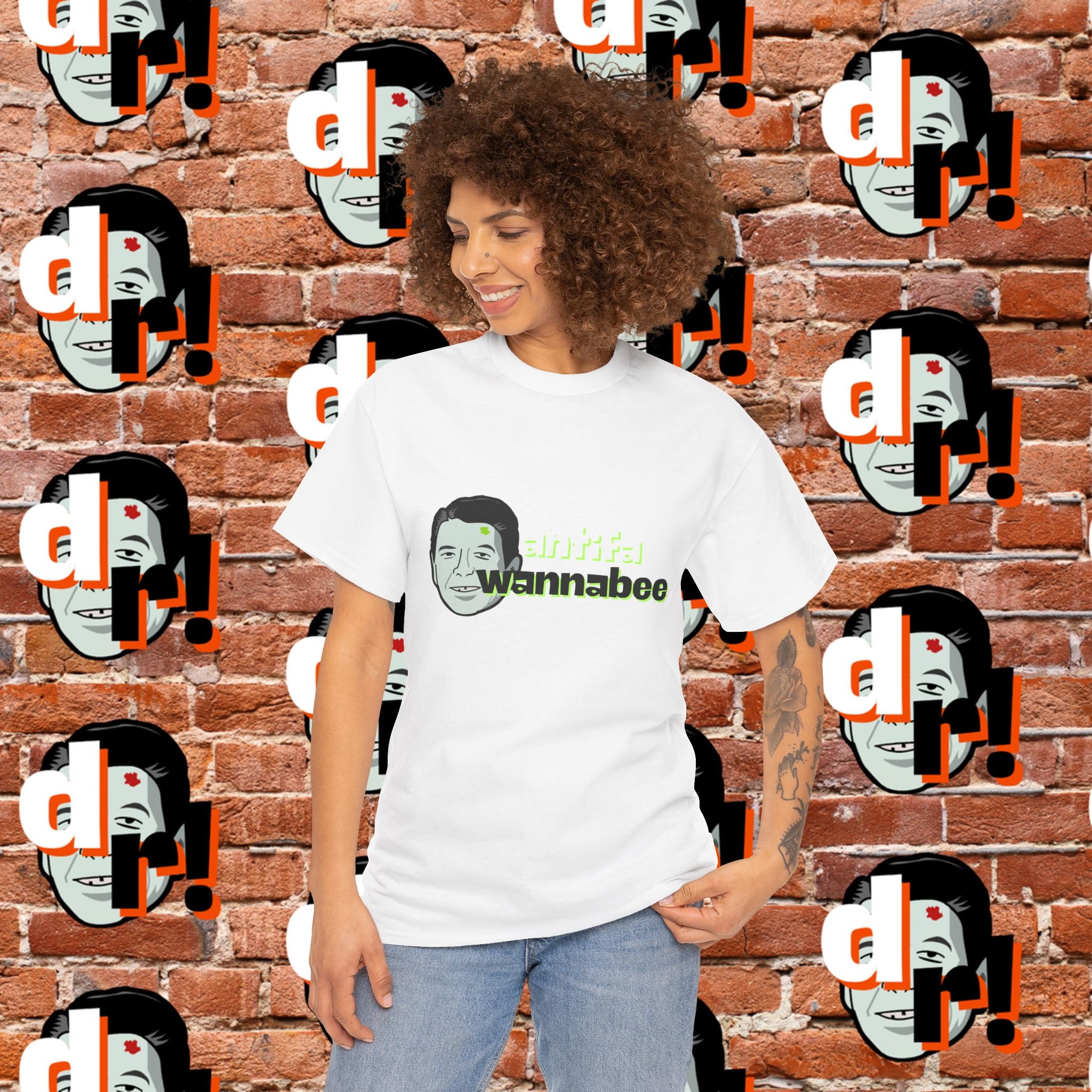 Antifa Wannabe (Lime) Unisex Heavy Cotton Tee