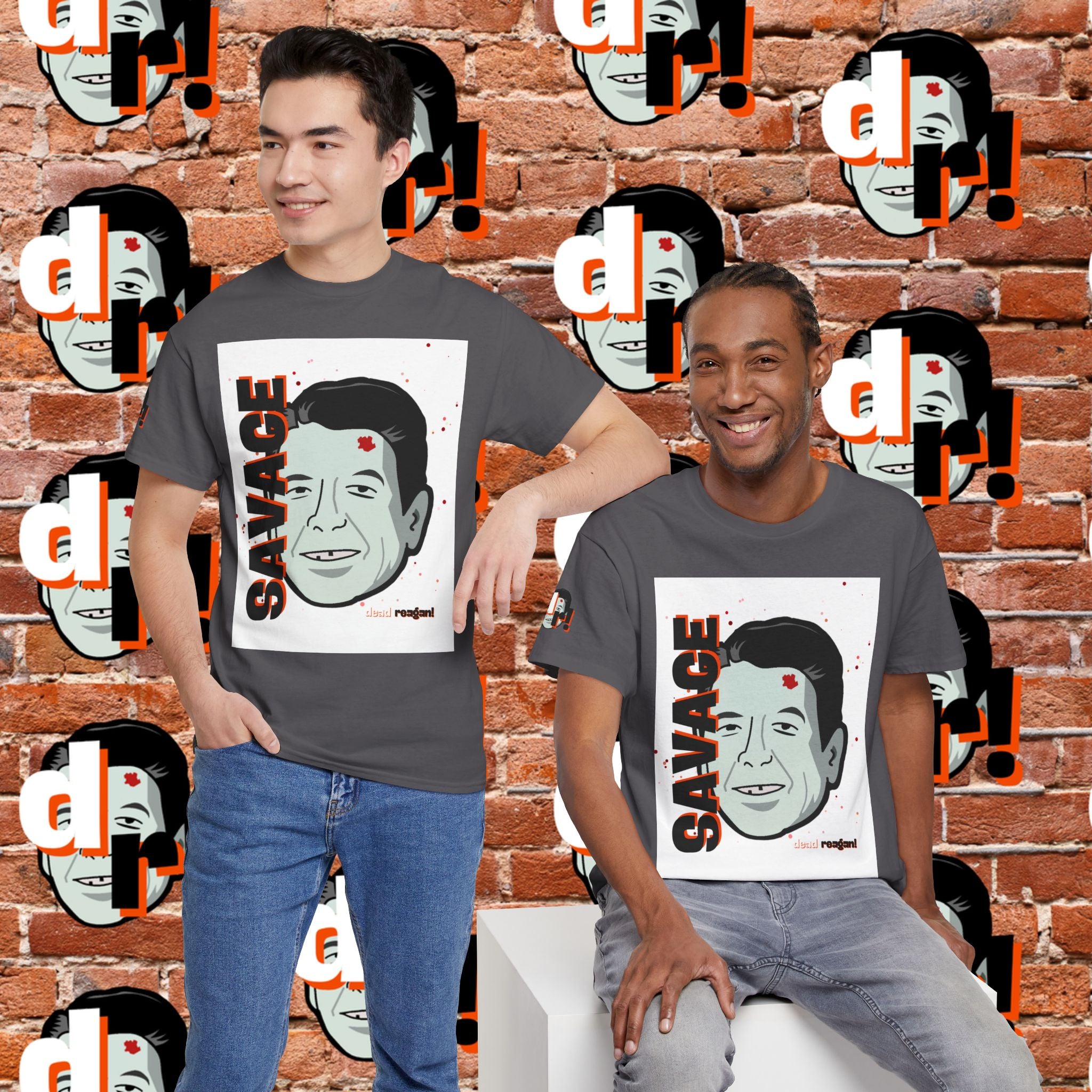 Savage Dead Reagan Graphic Tee White