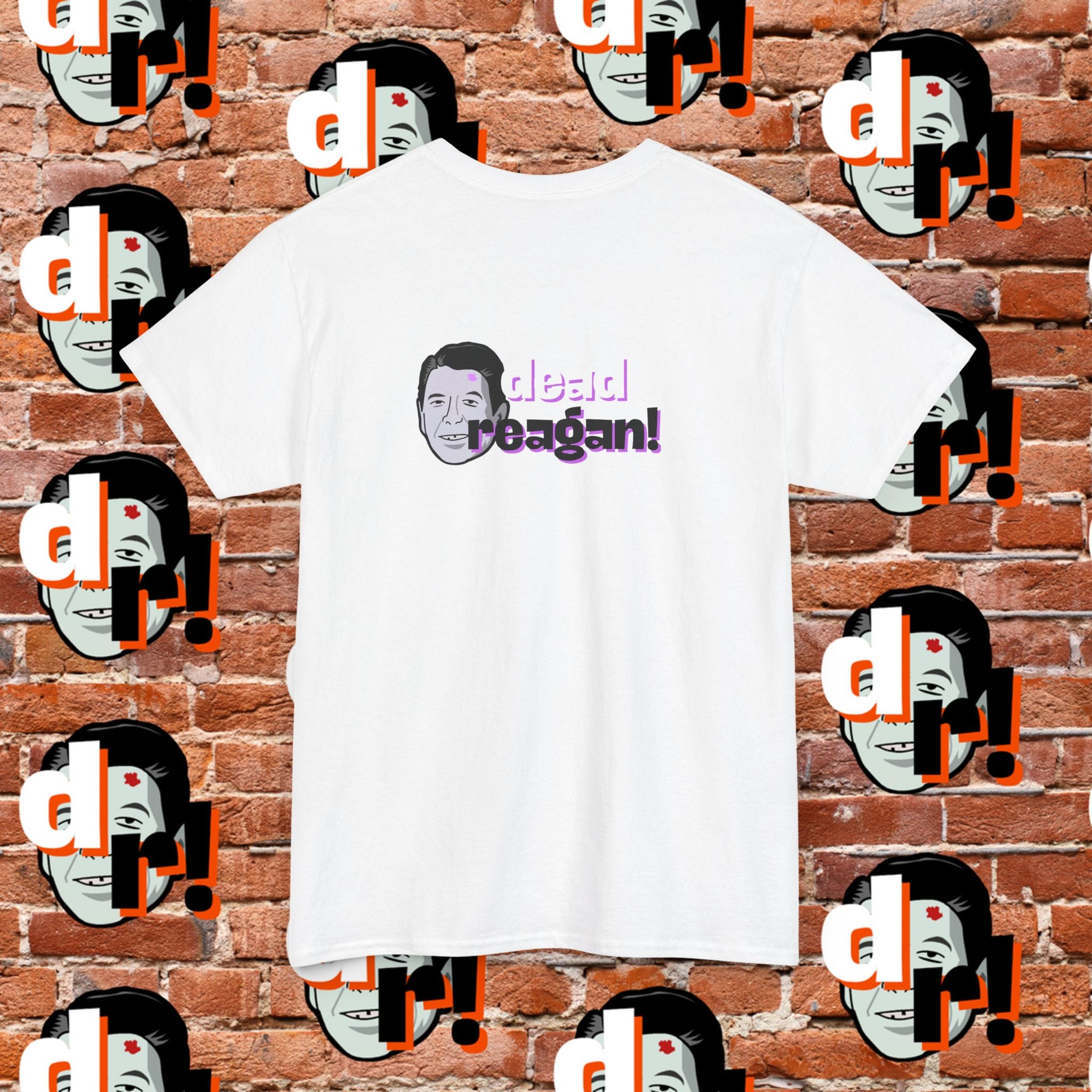 Savage Dead Reagan Graphic Tee Lavender and Lime