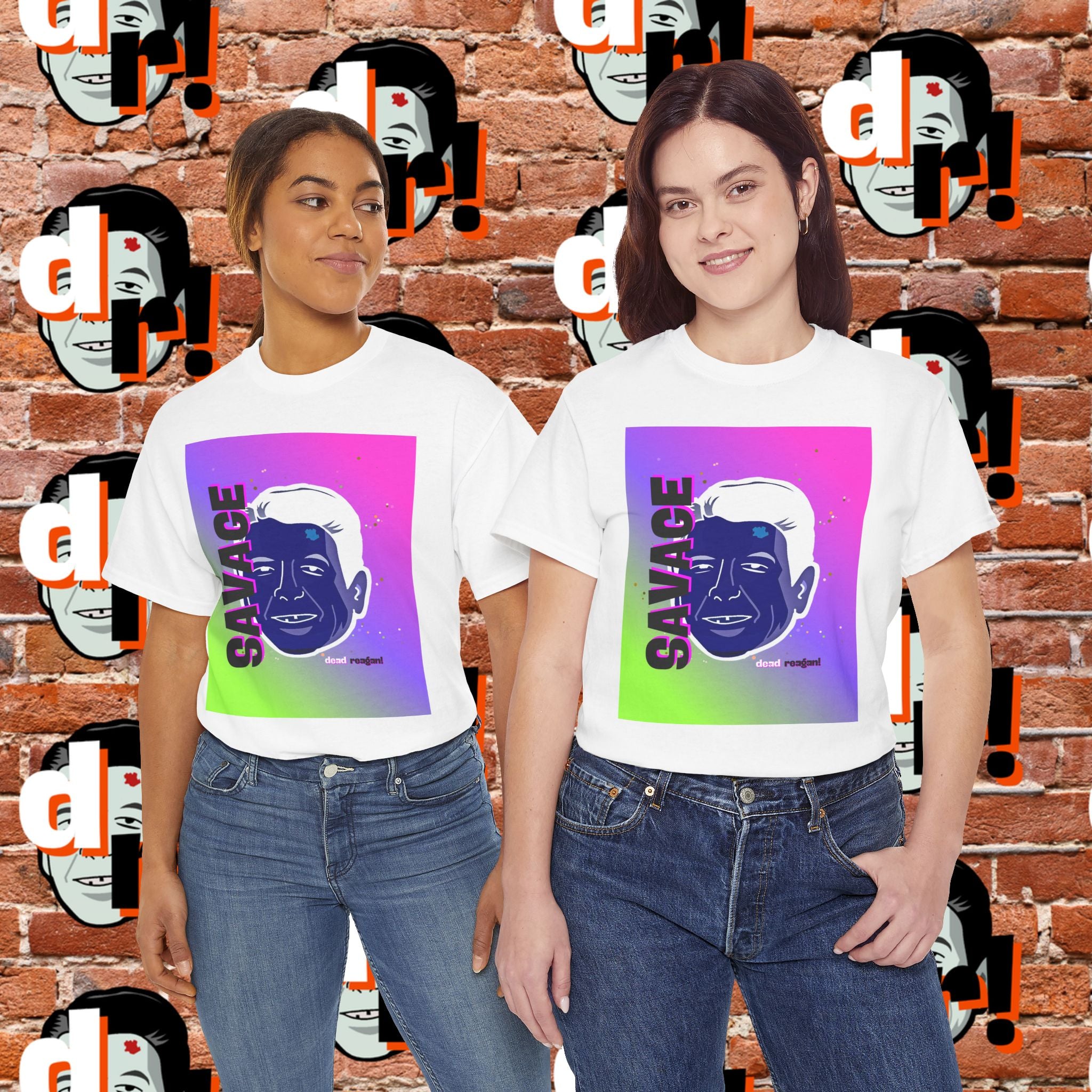 Savage Dead Reagan Graphic Tee Inverted