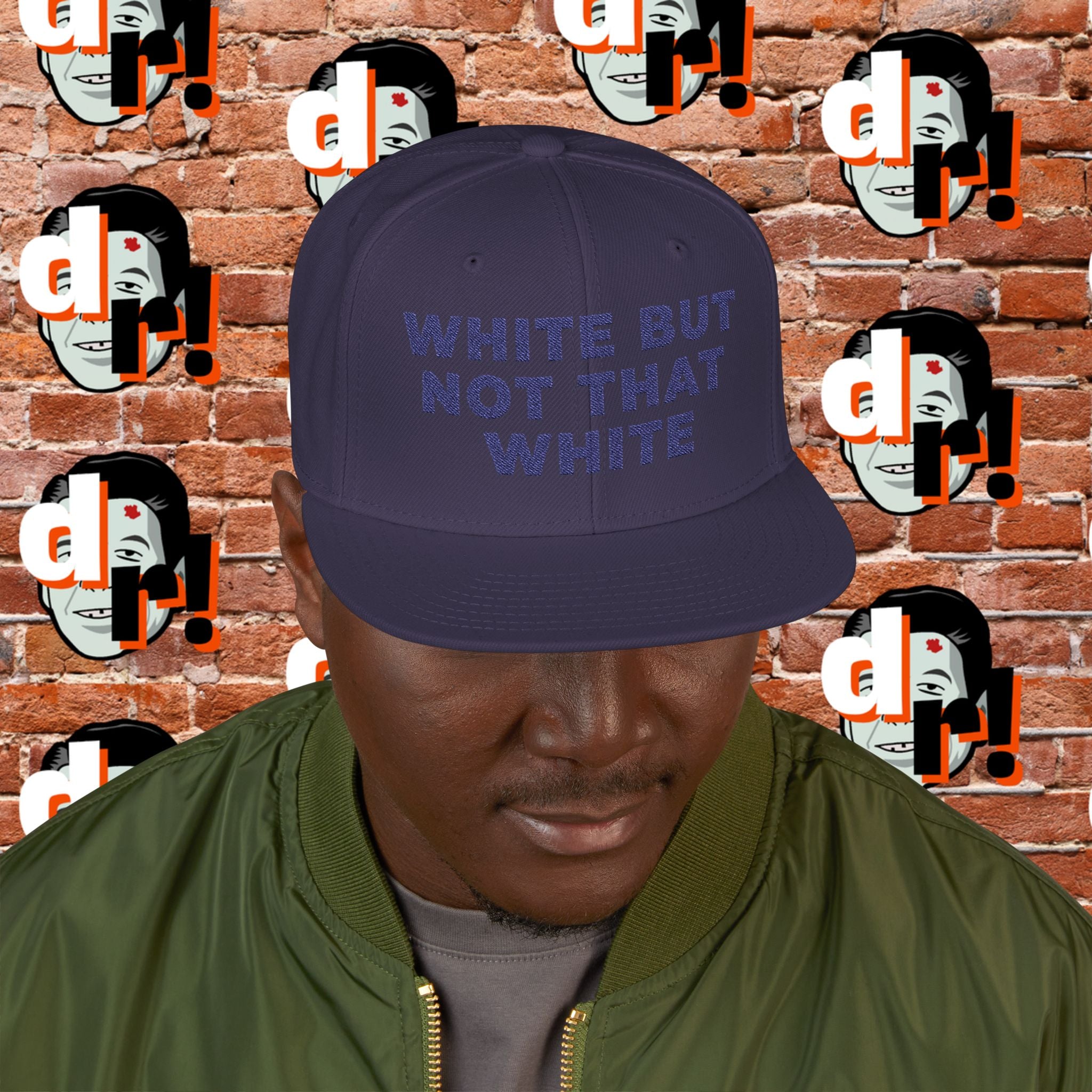 White But Not That White (Blue Letter) Snapback