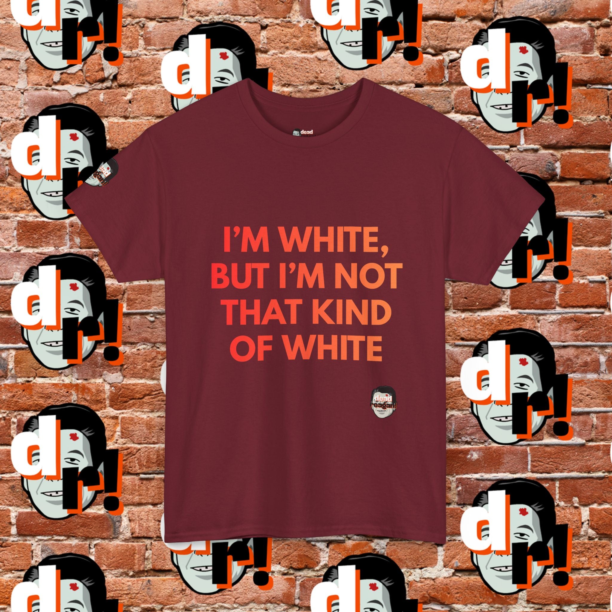 I’m White But… (Orange Gradient Letter) Unisex Heavy Cotton Tee