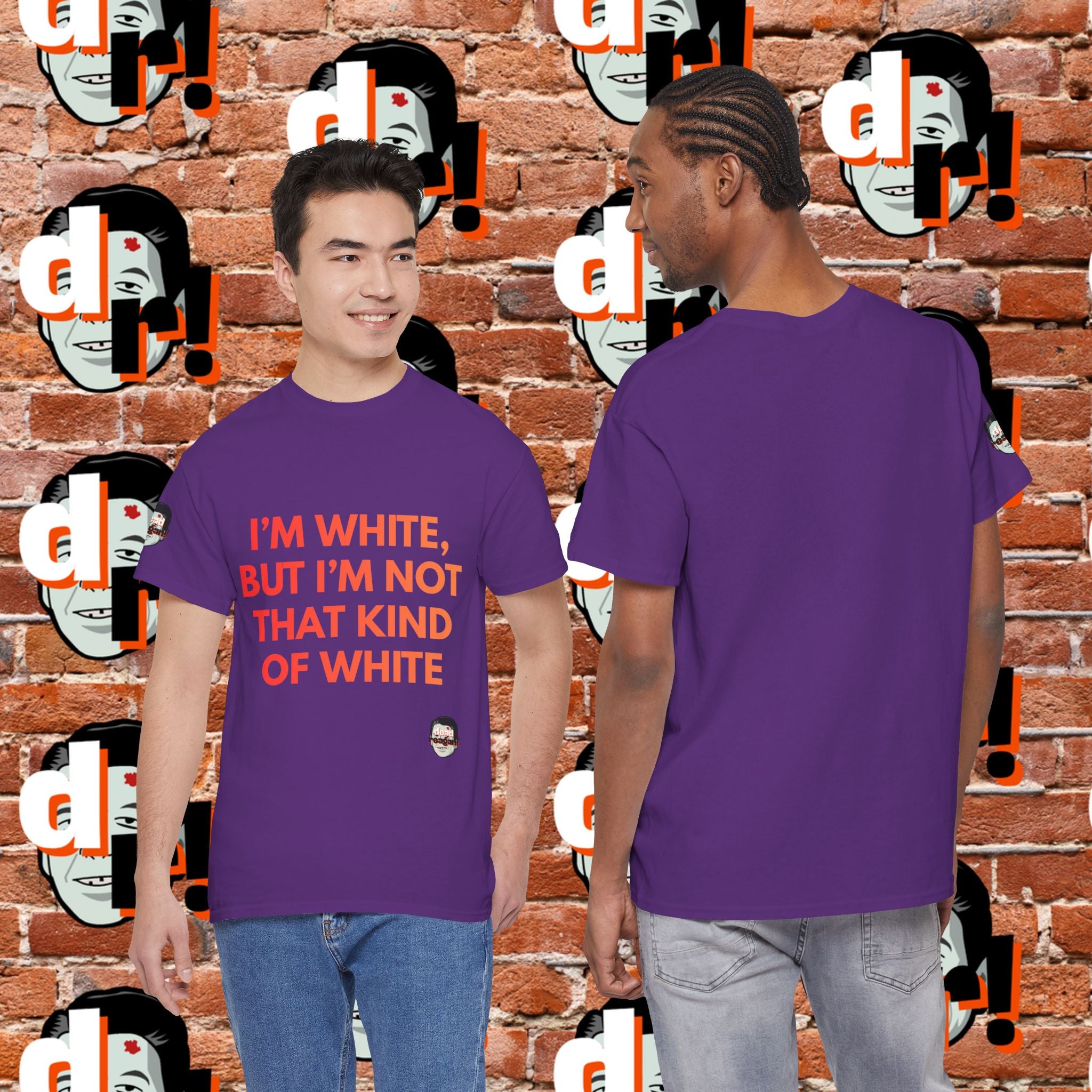 I’m White But… (Orange Gradient Letter) Unisex Heavy Cotton Tee