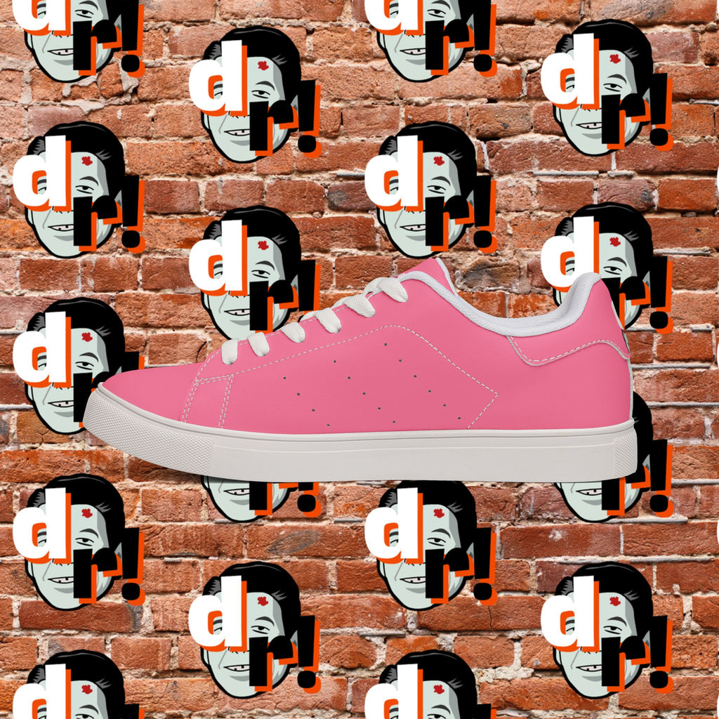 Dead Reagan (PANK/Pink) Men's Low-Top Pleather Sneakers